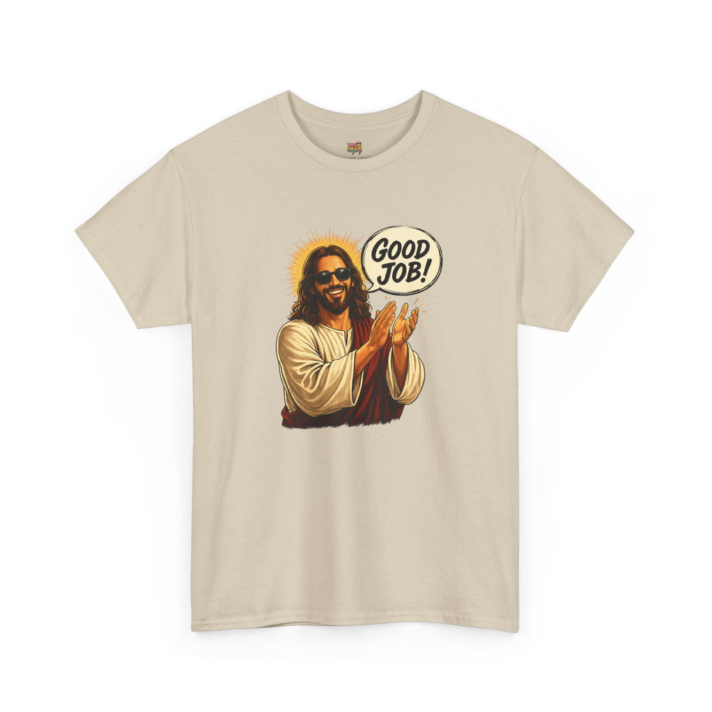 The "Good Job" Savior Graphic Tee – Ironic Streetwear / Retro Aesthetic Unisex Shirt
