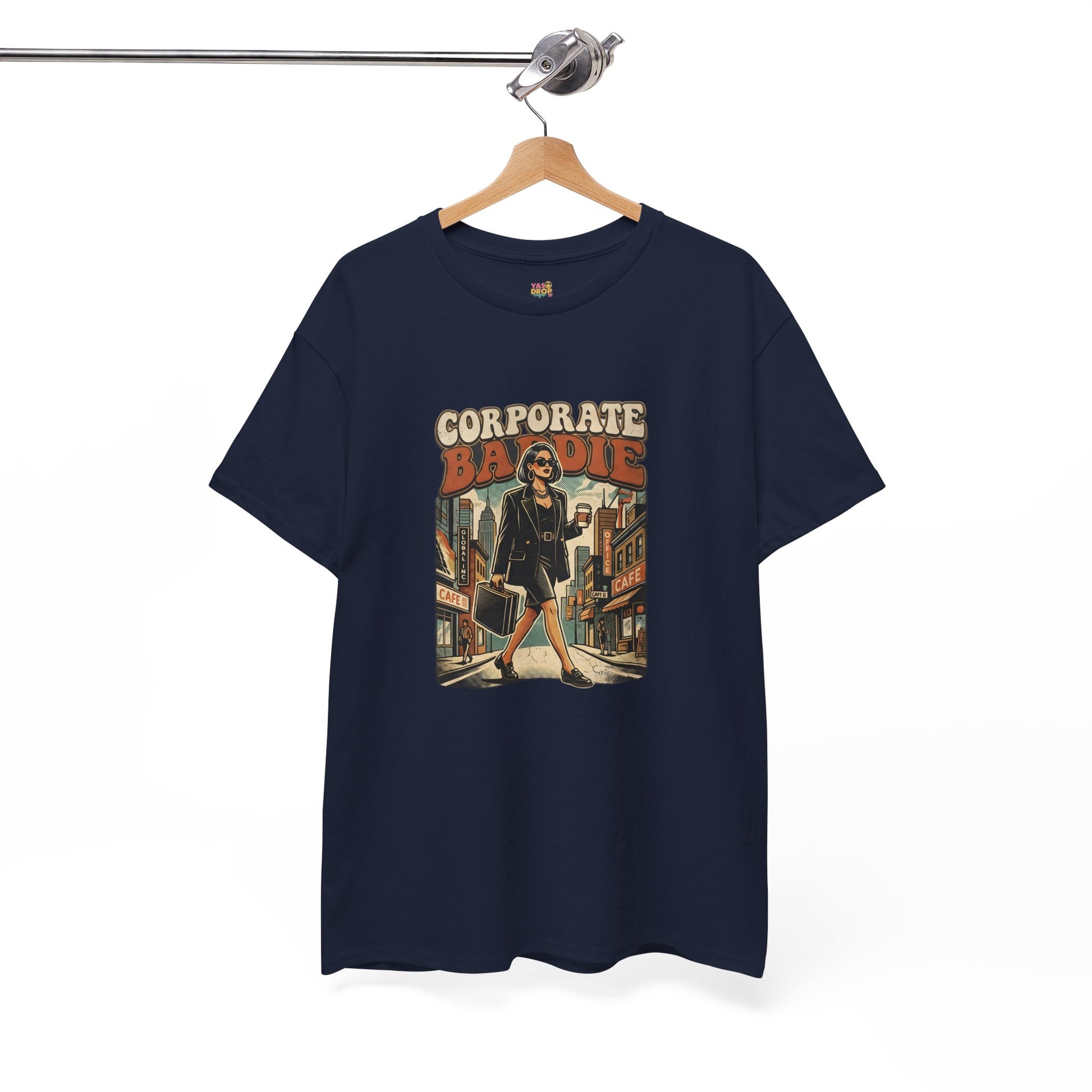 Corporate Baddie Vintage Graphic Tee - Ironic Office Aesthetic T-Shirt