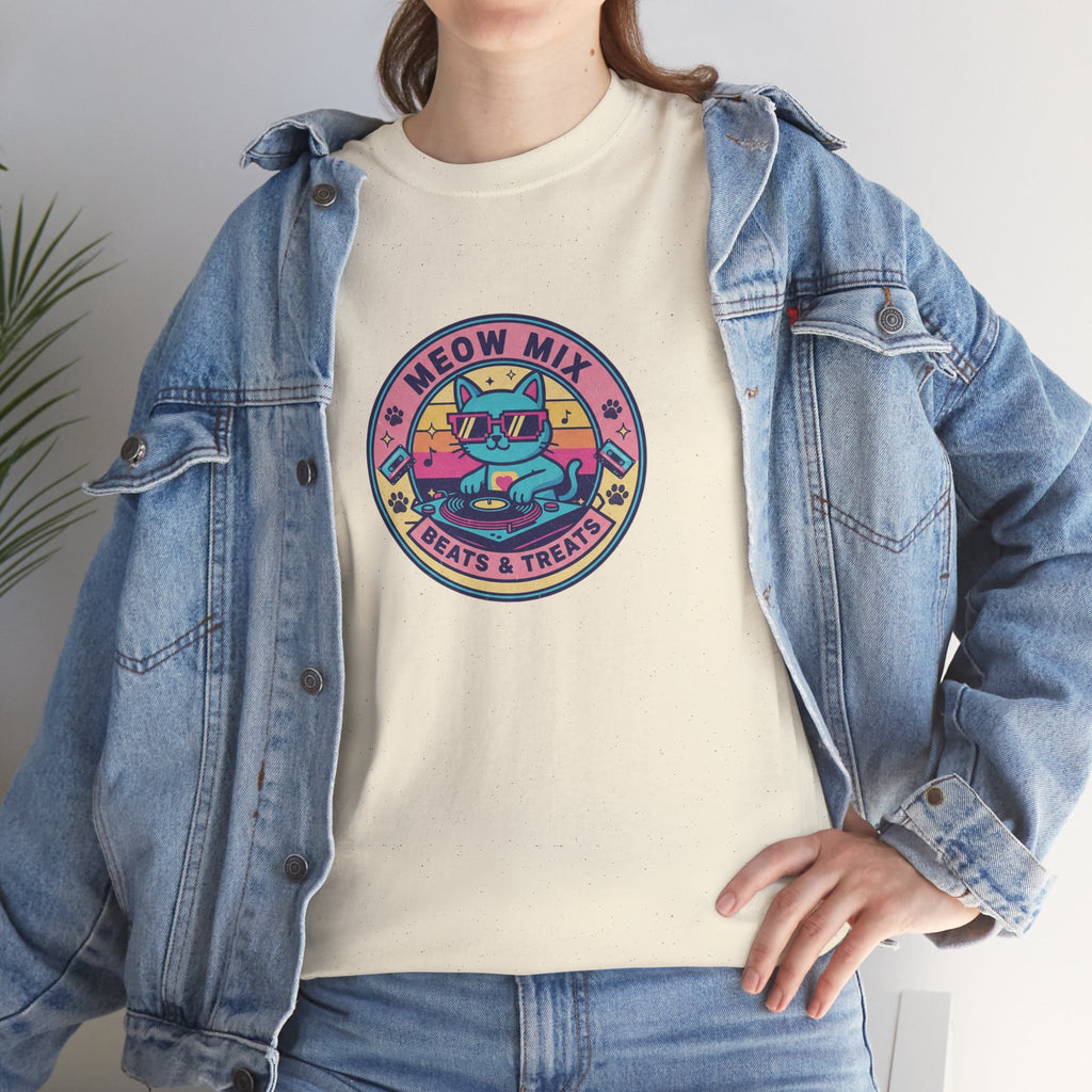 Meow Mix: Beats & Treats Retro DJ Cat Tee