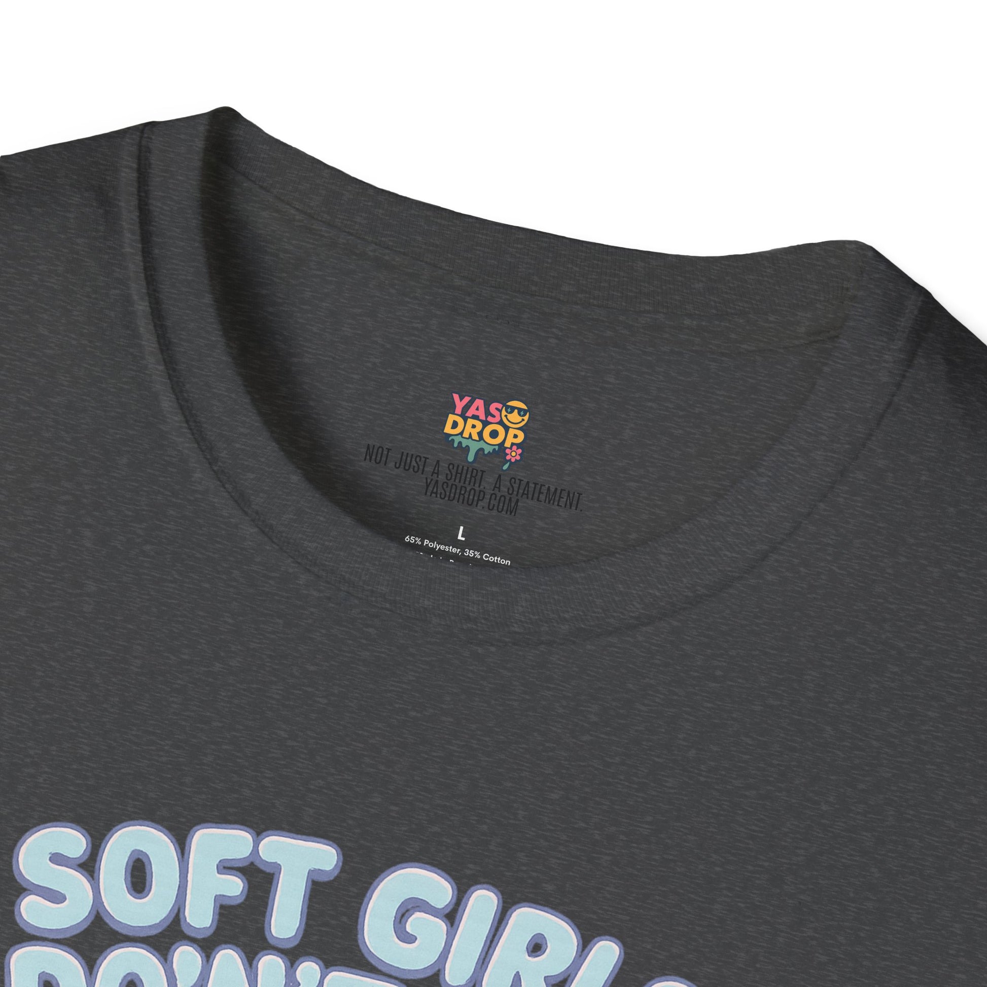 Soft Girls Don’t Cry (They Dissociate) – Pastel Sadcore Tee