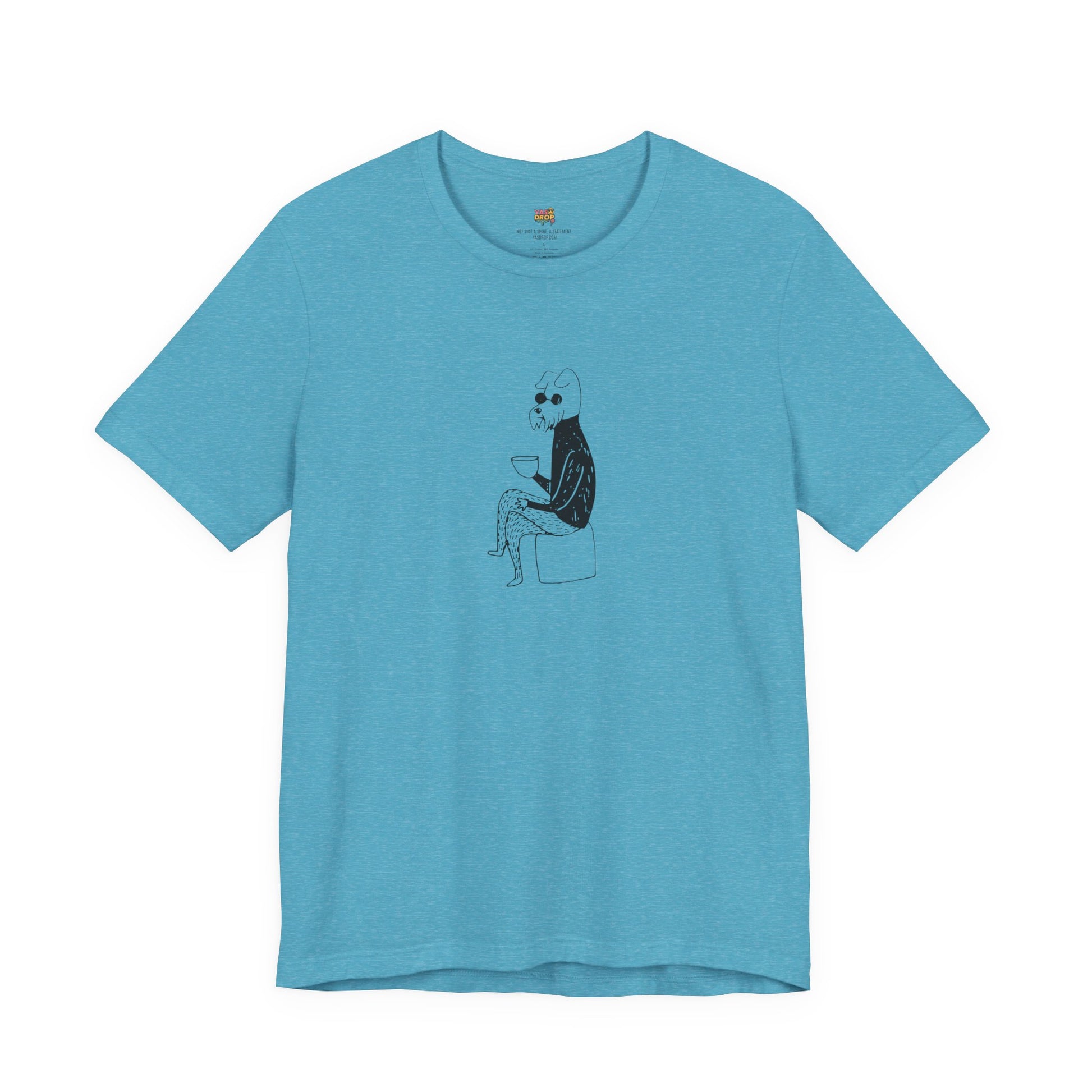 "Unbothered" Minimalist Hipster Dog Graphic Tee – Lofi Aesthetic Streetwear