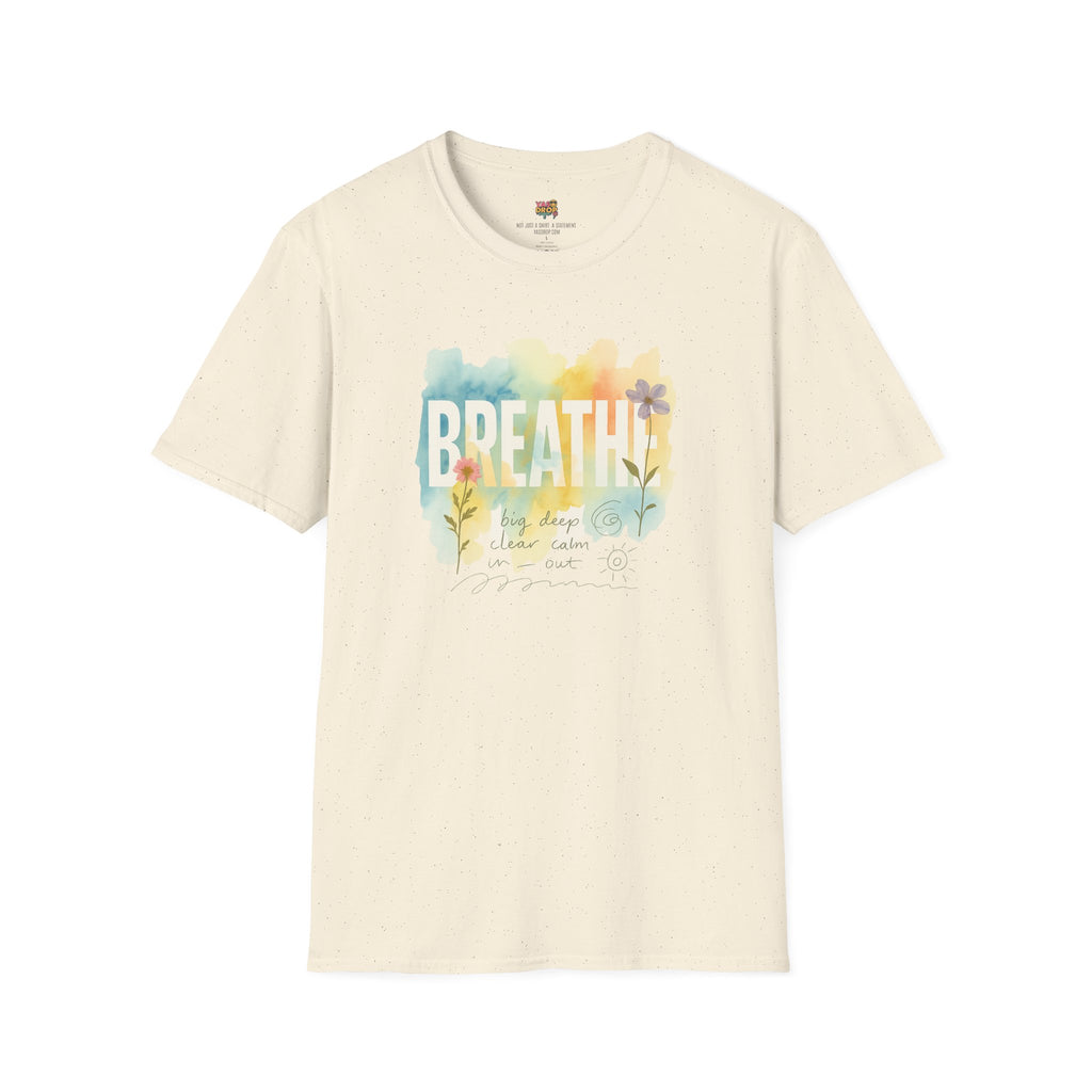 BREATHE – Mixed Media Watercolor Art Tee