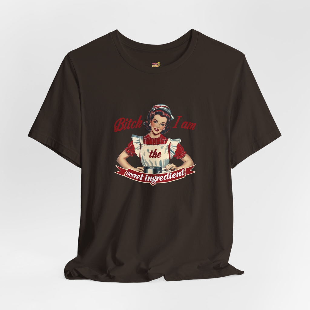"The Secret Ingredient" Ironic Minimalist Vintage Graphic Tee