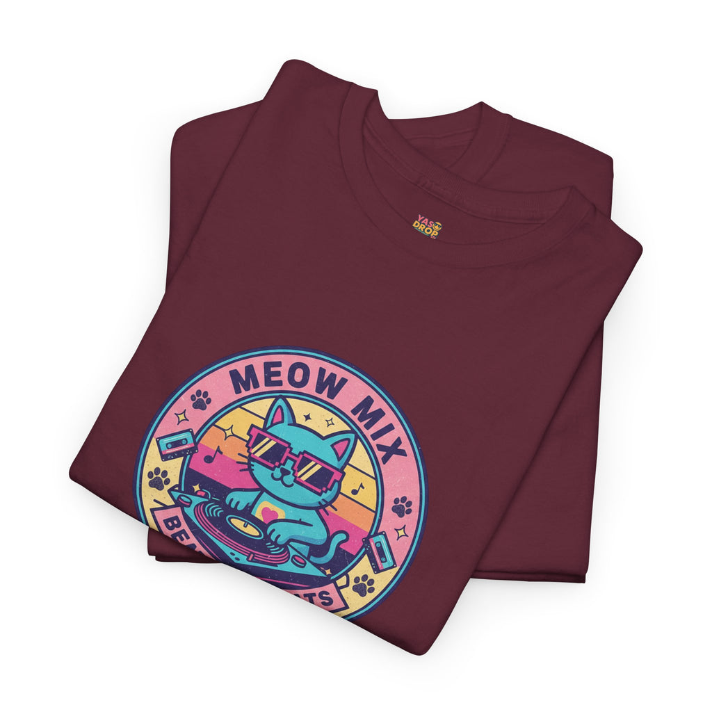 Meow Mix: Beats & Treats Retro DJ Cat Tee