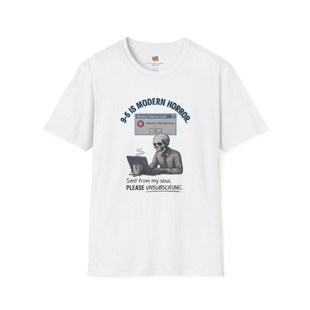 Modern Horror: 9-5 Skeleton Tee