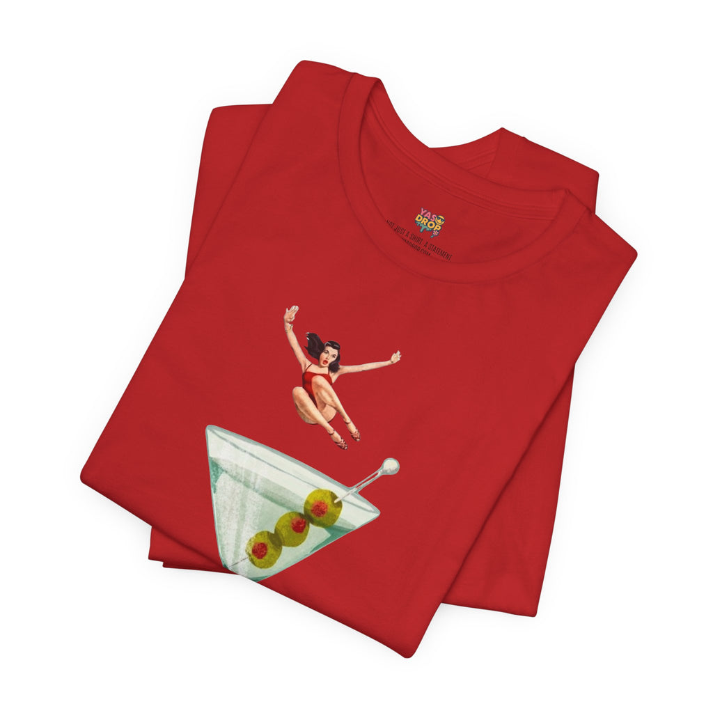 Dirty Martini Girl Graphic Tee - Retro Aesthetic Streetwear T-Shirt