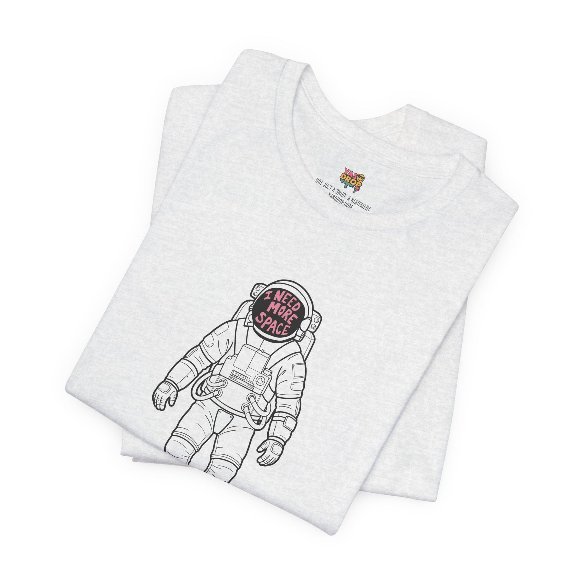 "I Need More Space" Astronaut Graphic Tee – Y2K Retro Streetwear T-Shirt