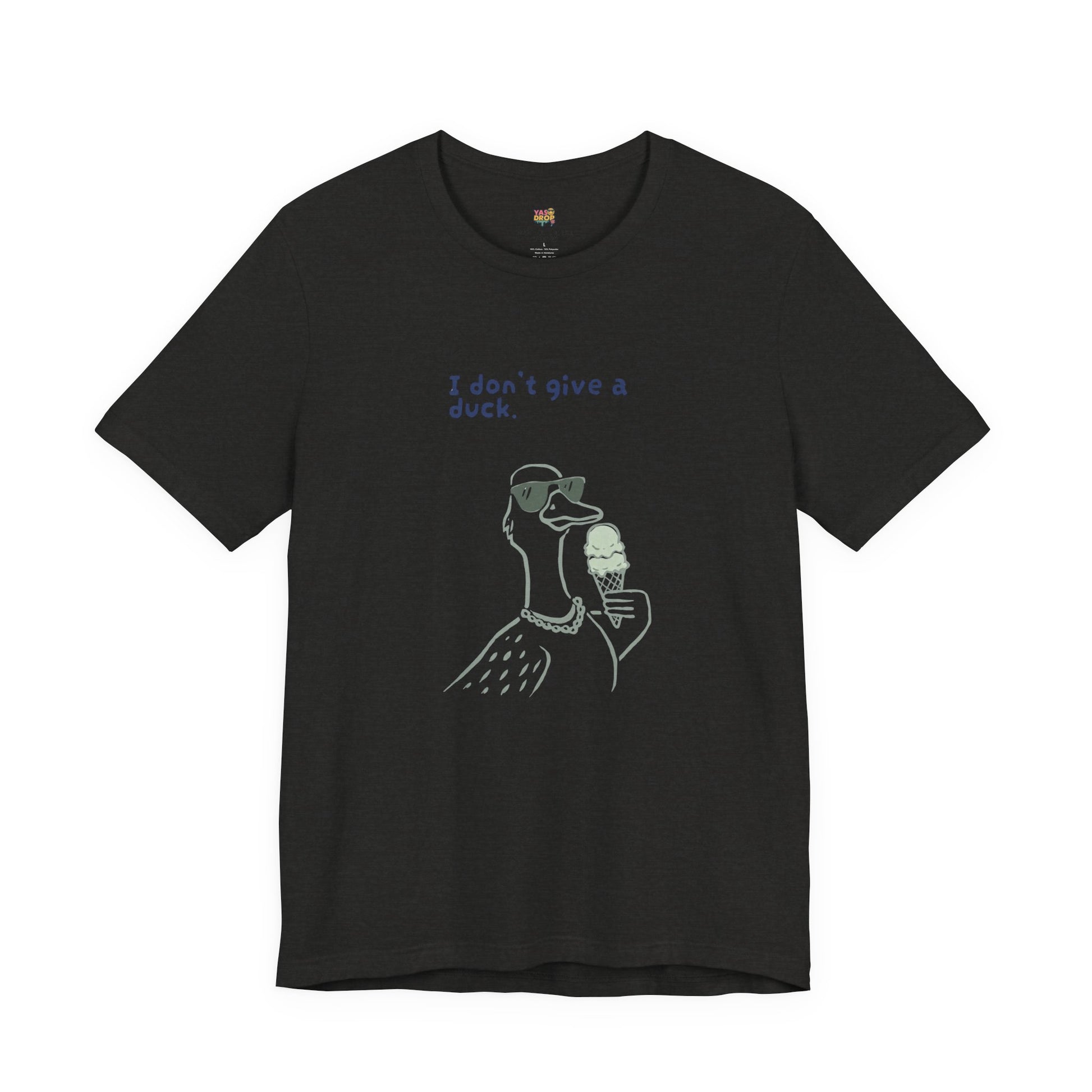 I Don't Give A Duck Graphic Tee – Ironic Minimalist Streetwear T-Shirt