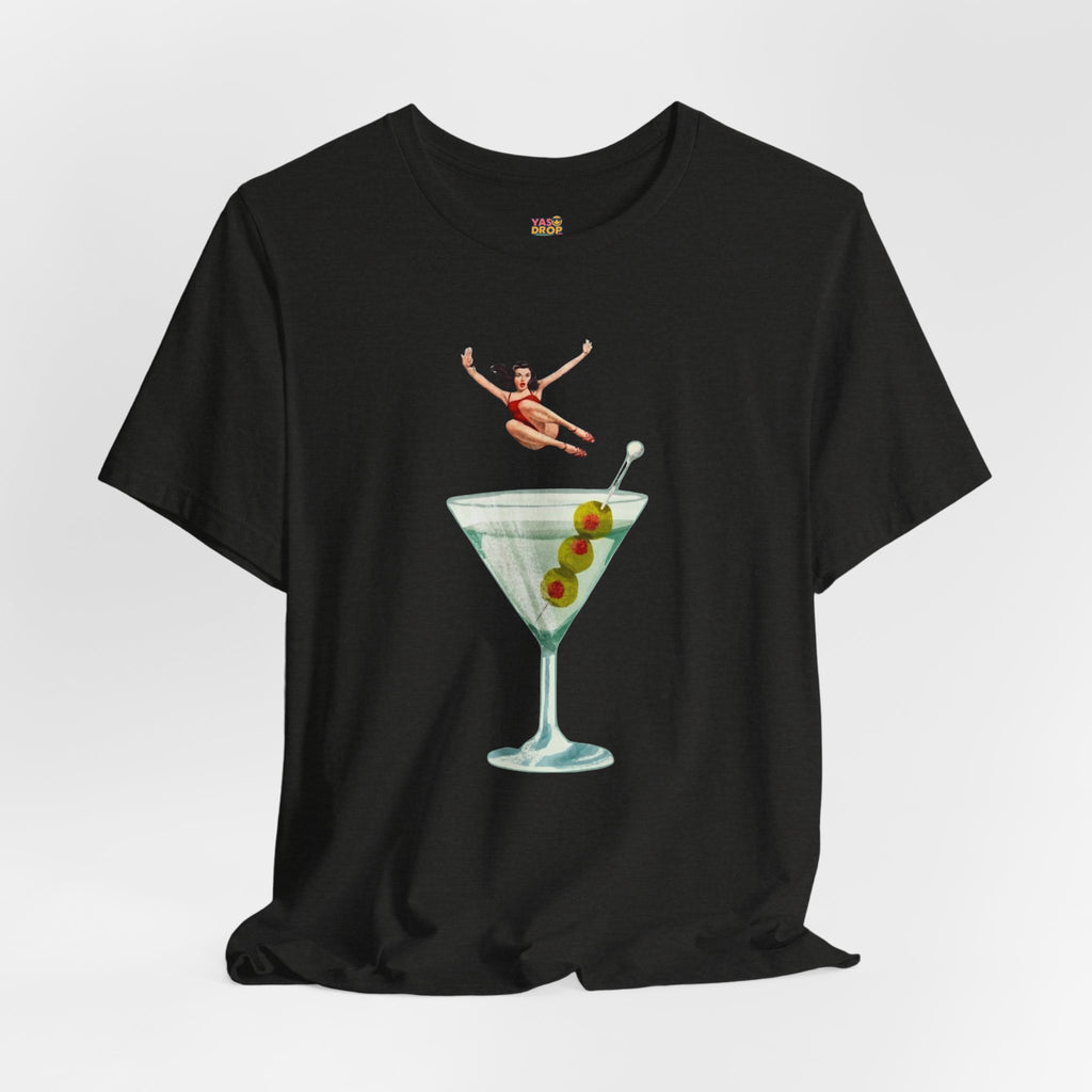 Dirty Martini Girl Graphic Tee - Retro Aesthetic Streetwear T-Shirt