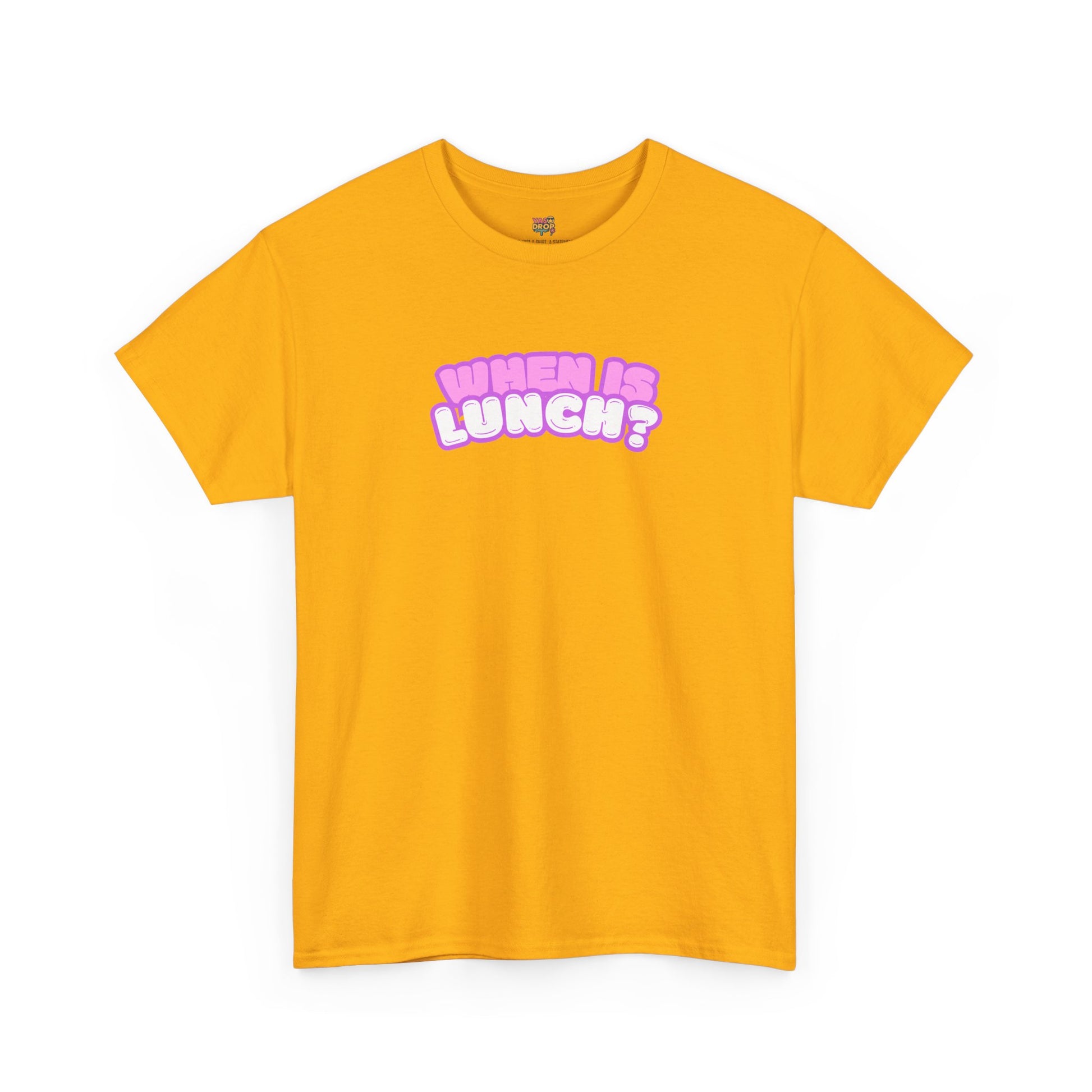When Is Lunch? - The "Priorities" Heritage T-Shirt