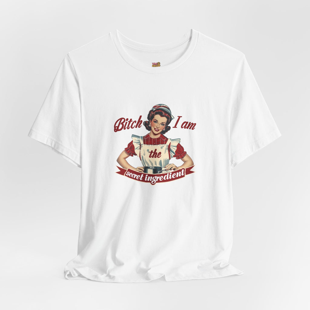 "The Secret Ingredient" Ironic Minimalist Vintage Graphic Tee