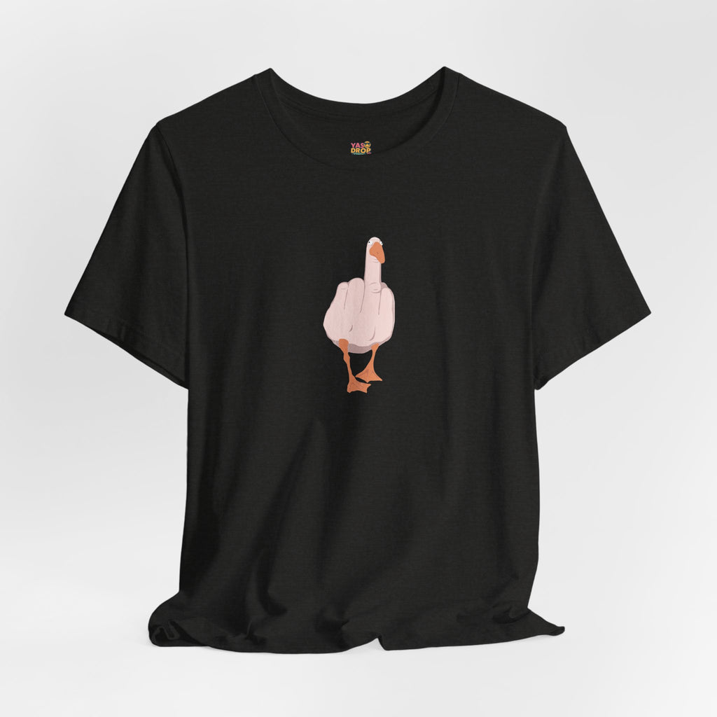 The "Unbothered" Ironic Duck Graphic Tee - Funny Chaotic Streetwear Graphic T-Shirt