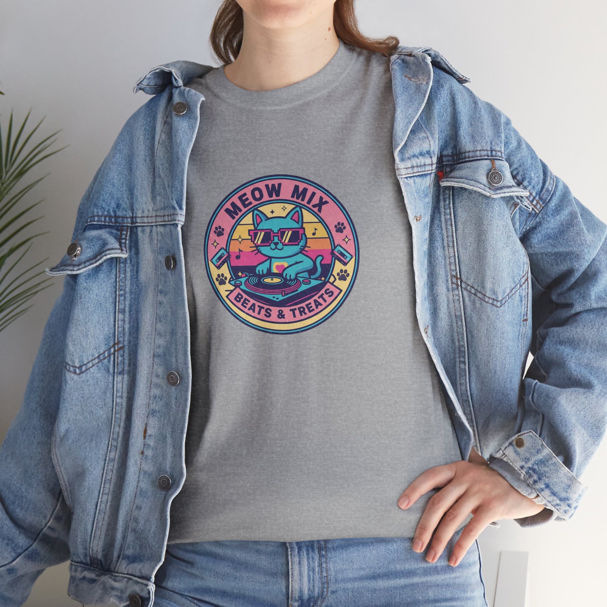 Meow Mix: Beats & Treats Retro DJ Cat Tee