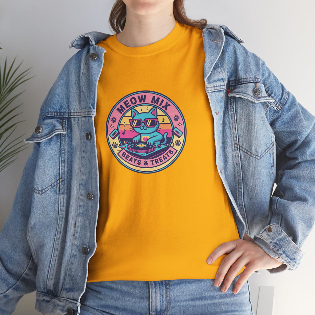Meow Mix: Beats & Treats Retro DJ Cat Tee