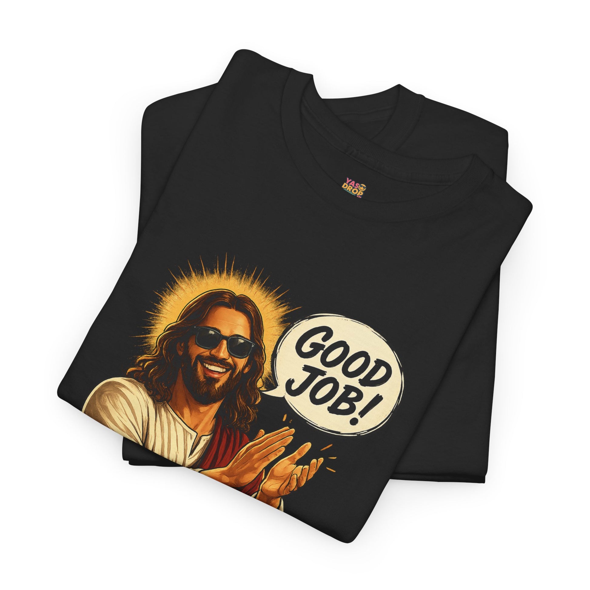 The "Good Job" Savior Graphic Tee – Ironic Streetwear / Retro Aesthetic Unisex Shirt