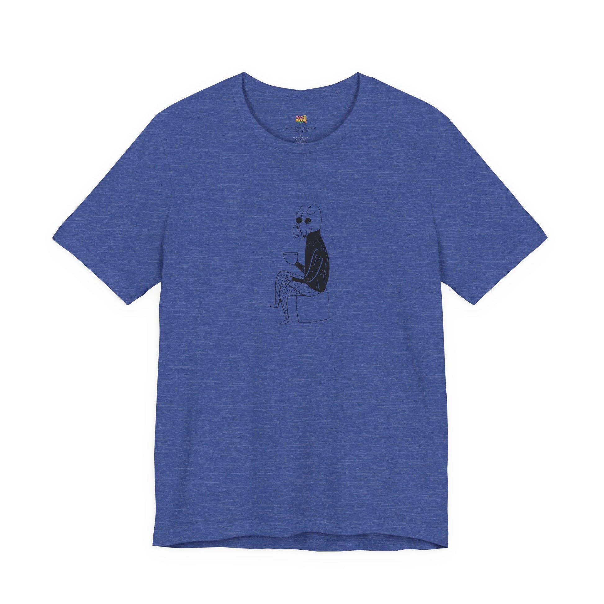 "Unbothered" Minimalist Hipster Dog Graphic Tee – Lofi Aesthetic Streetwear