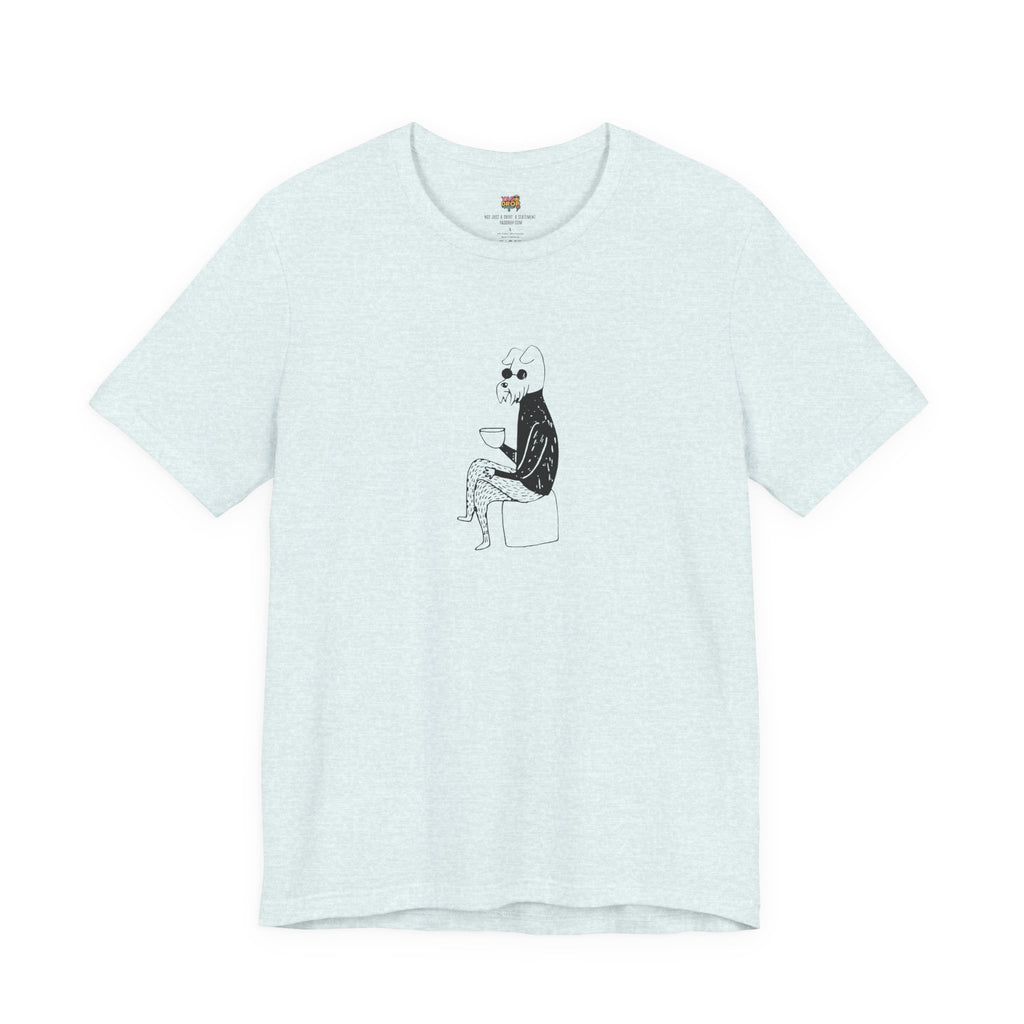 "Unbothered" Minimalist Hipster Dog Graphic Tee – Lofi Aesthetic Streetwear