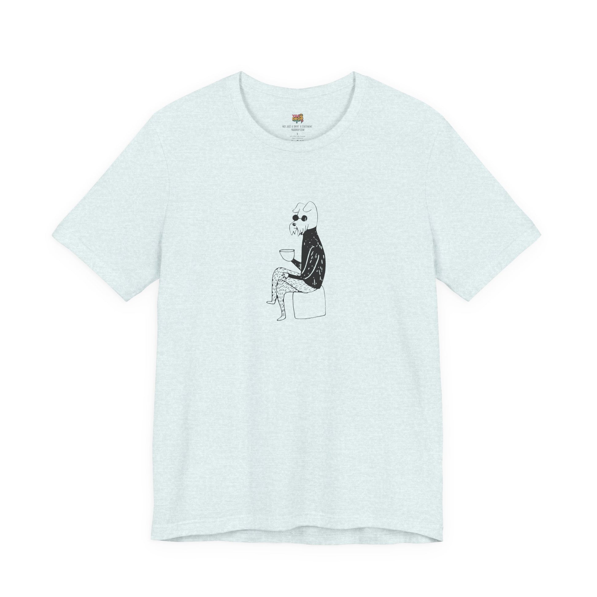 "Unbothered" Minimalist Hipster Dog Graphic Tee – Lofi Aesthetic Streetwear