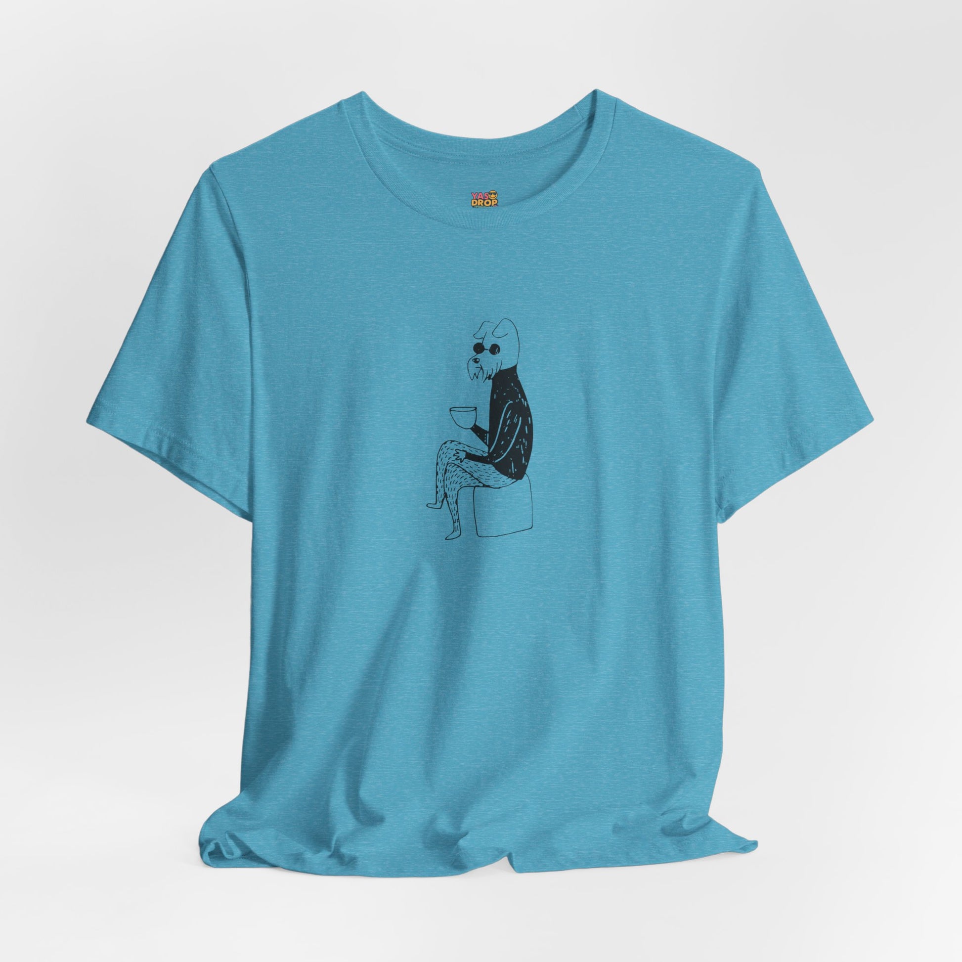 "Unbothered" Minimalist Hipster Dog Graphic Tee – Lofi Aesthetic Streetwear
