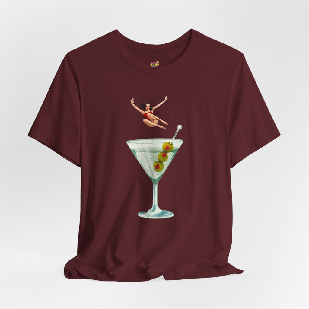 Dirty Martini Girl Graphic Tee - Retro Aesthetic Streetwear T-Shirt