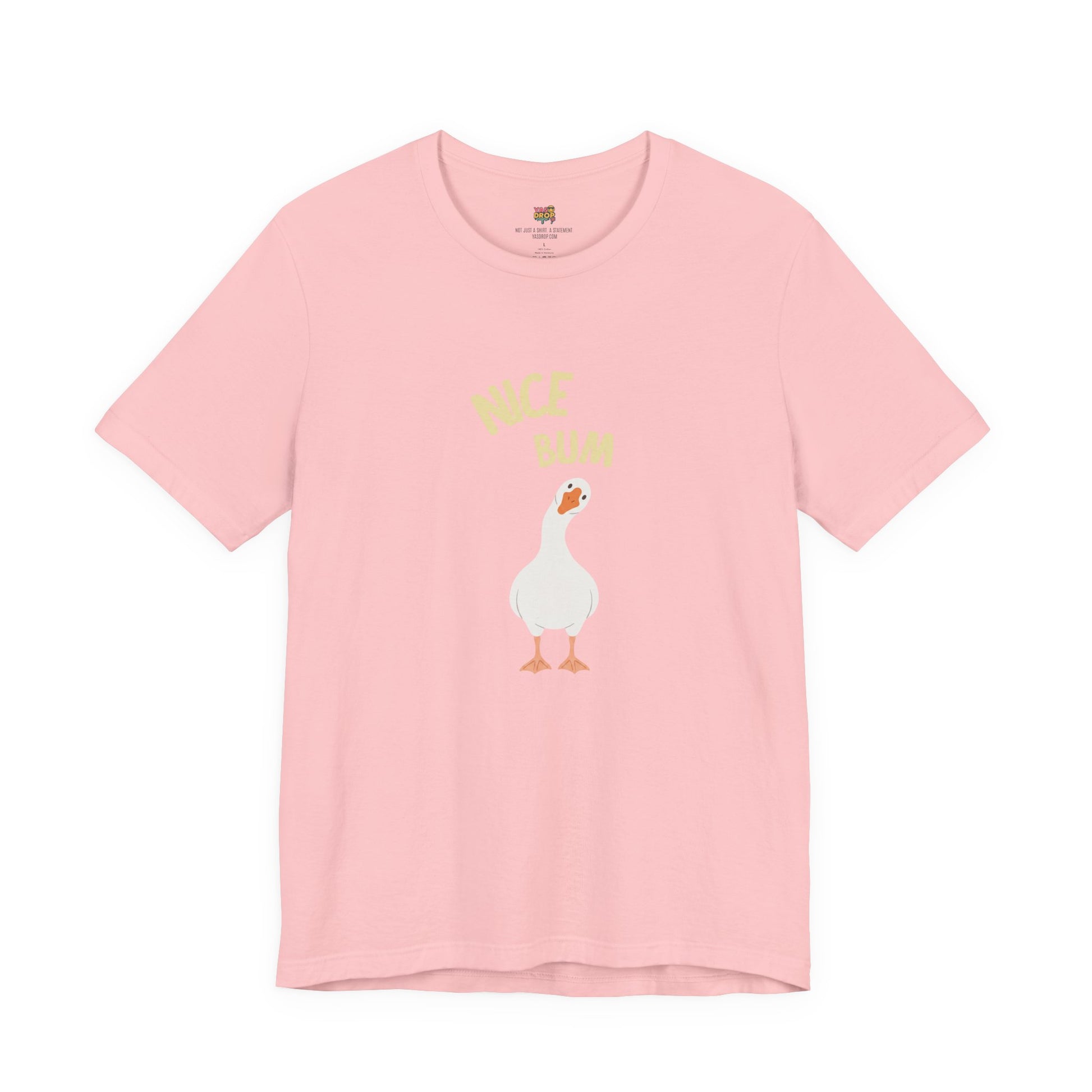 "Nice Bum" Silly Goose Graphic Tee – Ironic Minimalist Streetwear