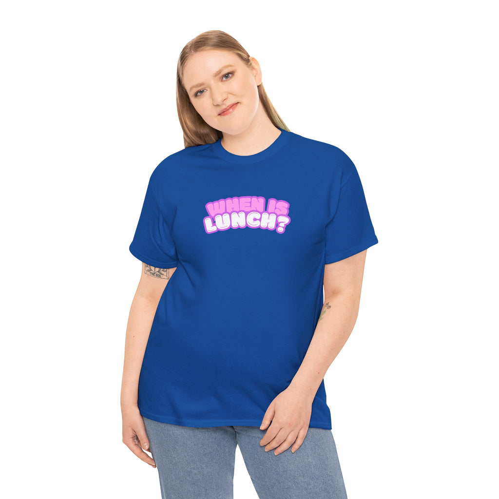 When Is Lunch? - The "Priorities" Heritage T-Shirt