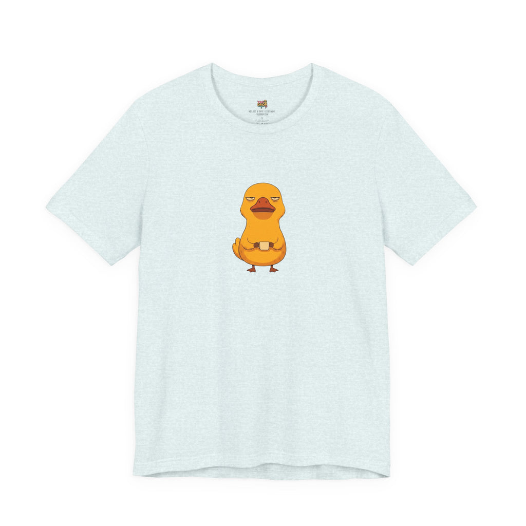 Unamused Coffee Duck Graphic Tee – Ironic Minimalist Streetwear