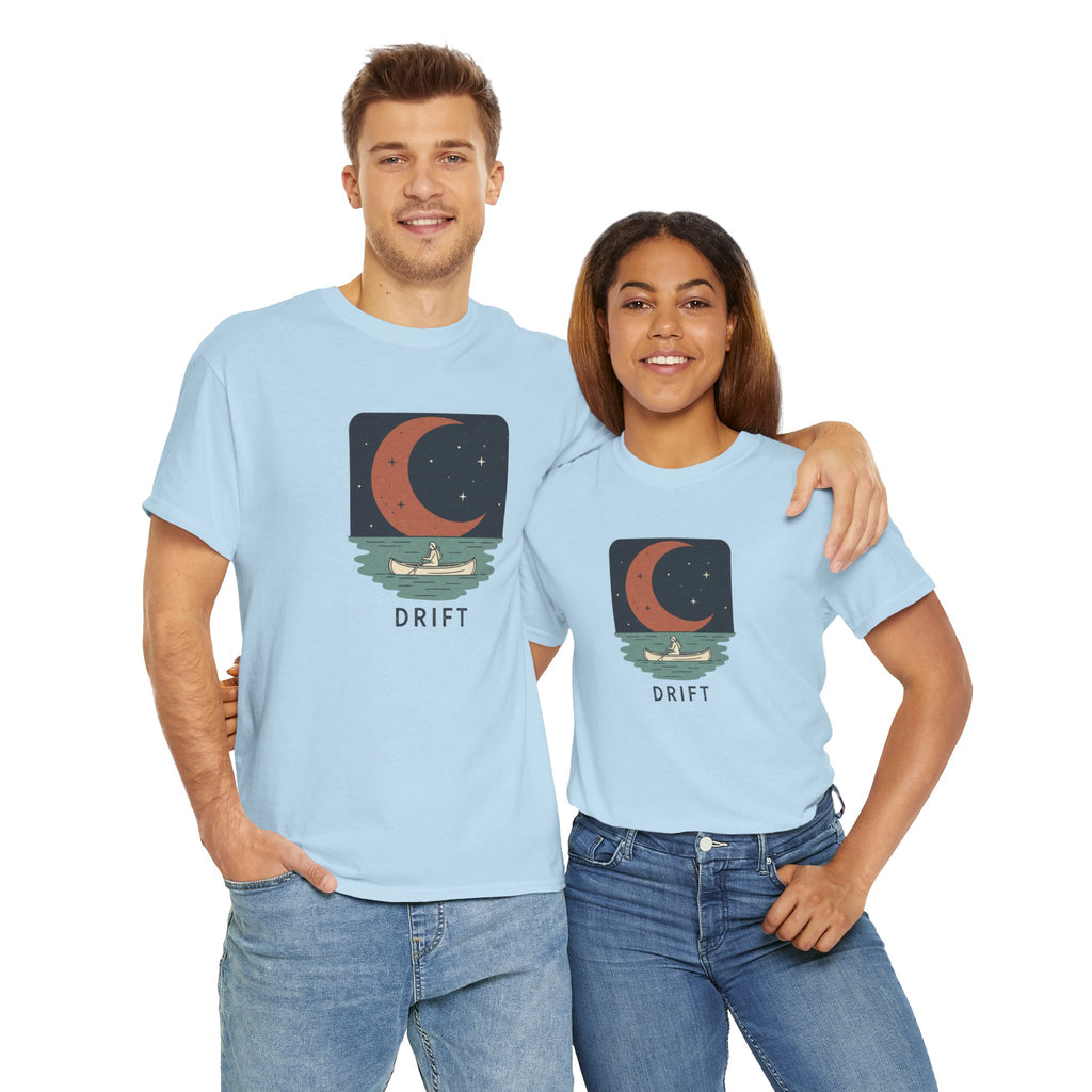 Drift & Dream: Solitude Under the Crescent Moon Tee