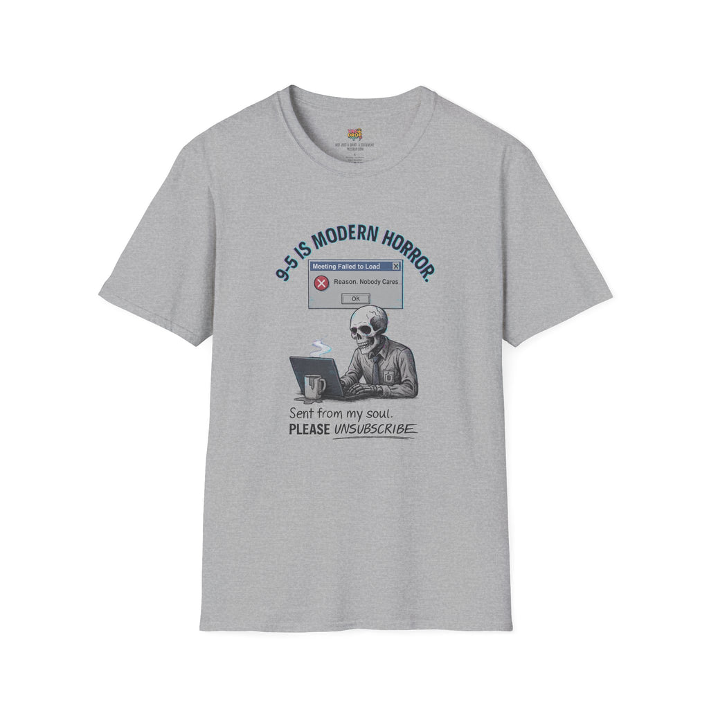 Modern Horror: 9-5 Skeleton Tee