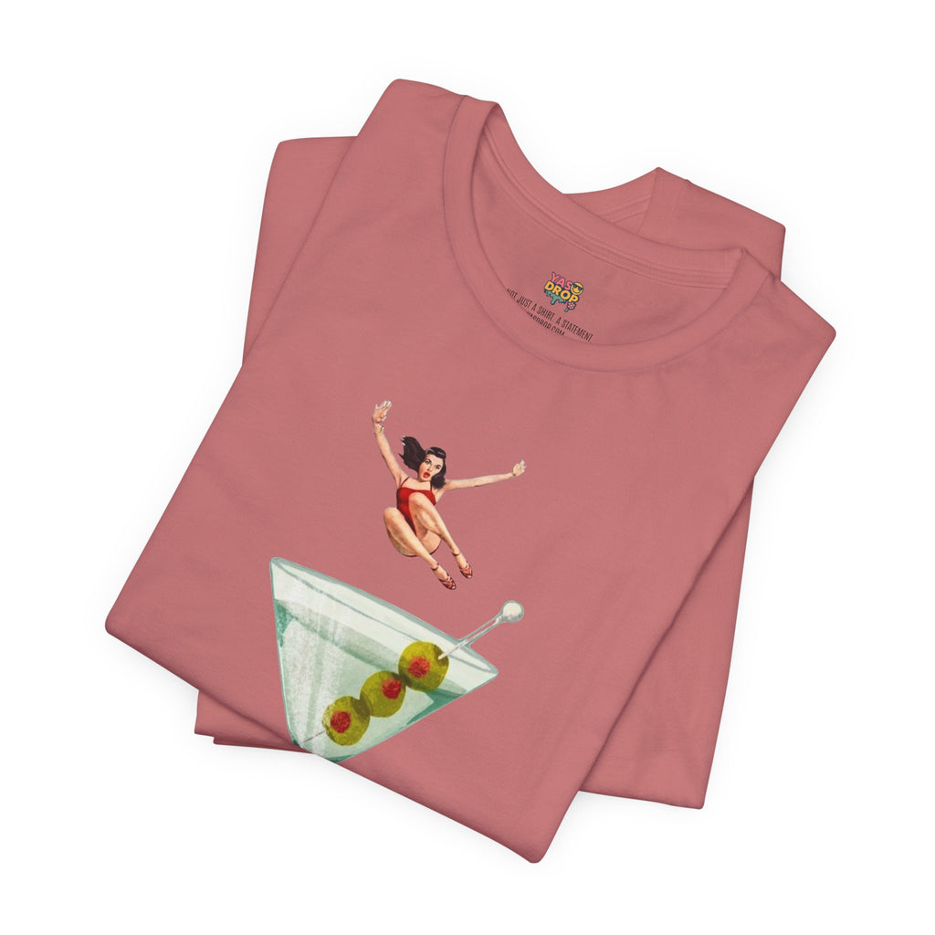 Dirty Martini Girl Graphic Tee - Retro Aesthetic Streetwear T-Shirt
