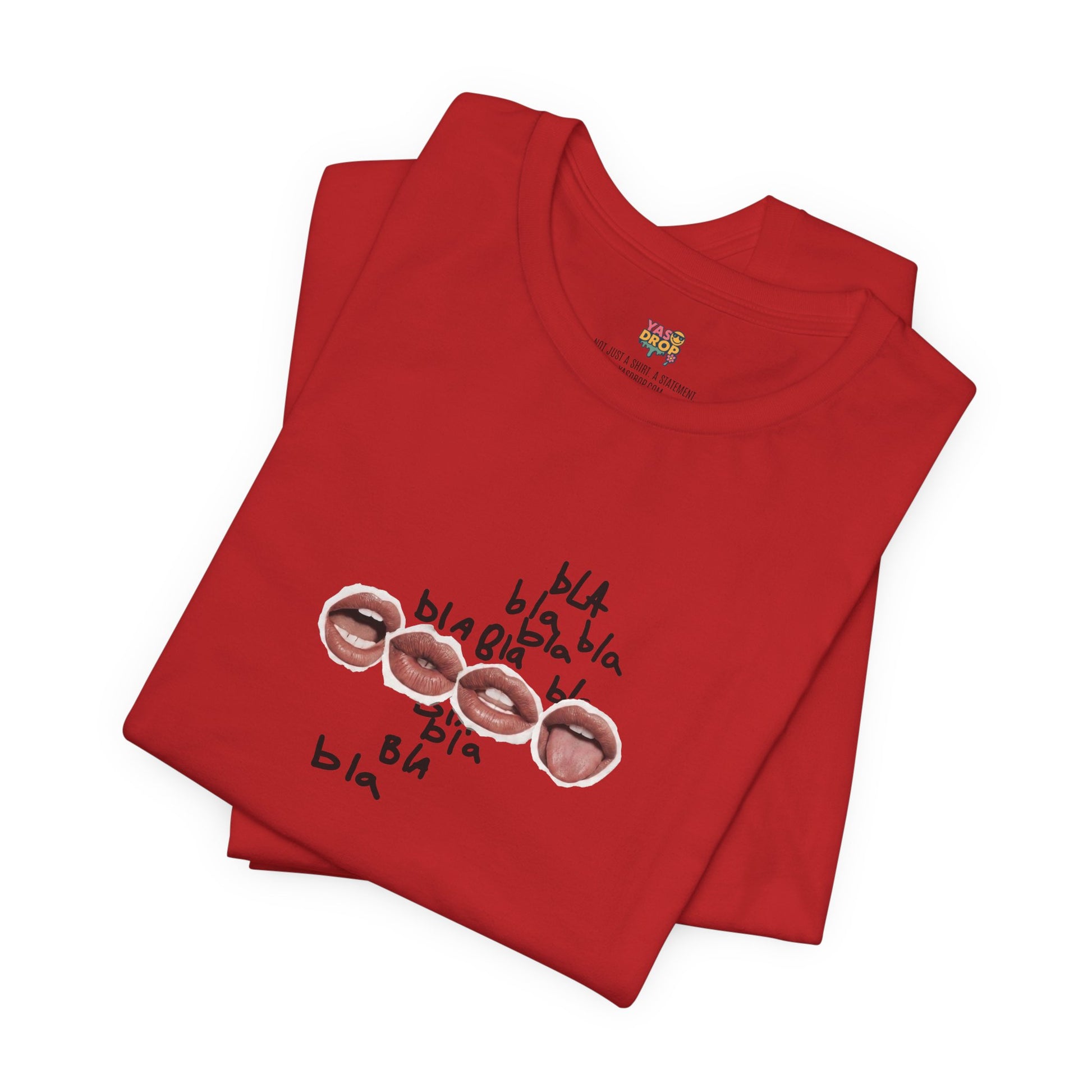 "Bla Bla Bla" Graphic Tee – Ironic Minimalism Streetwear T-Shirt