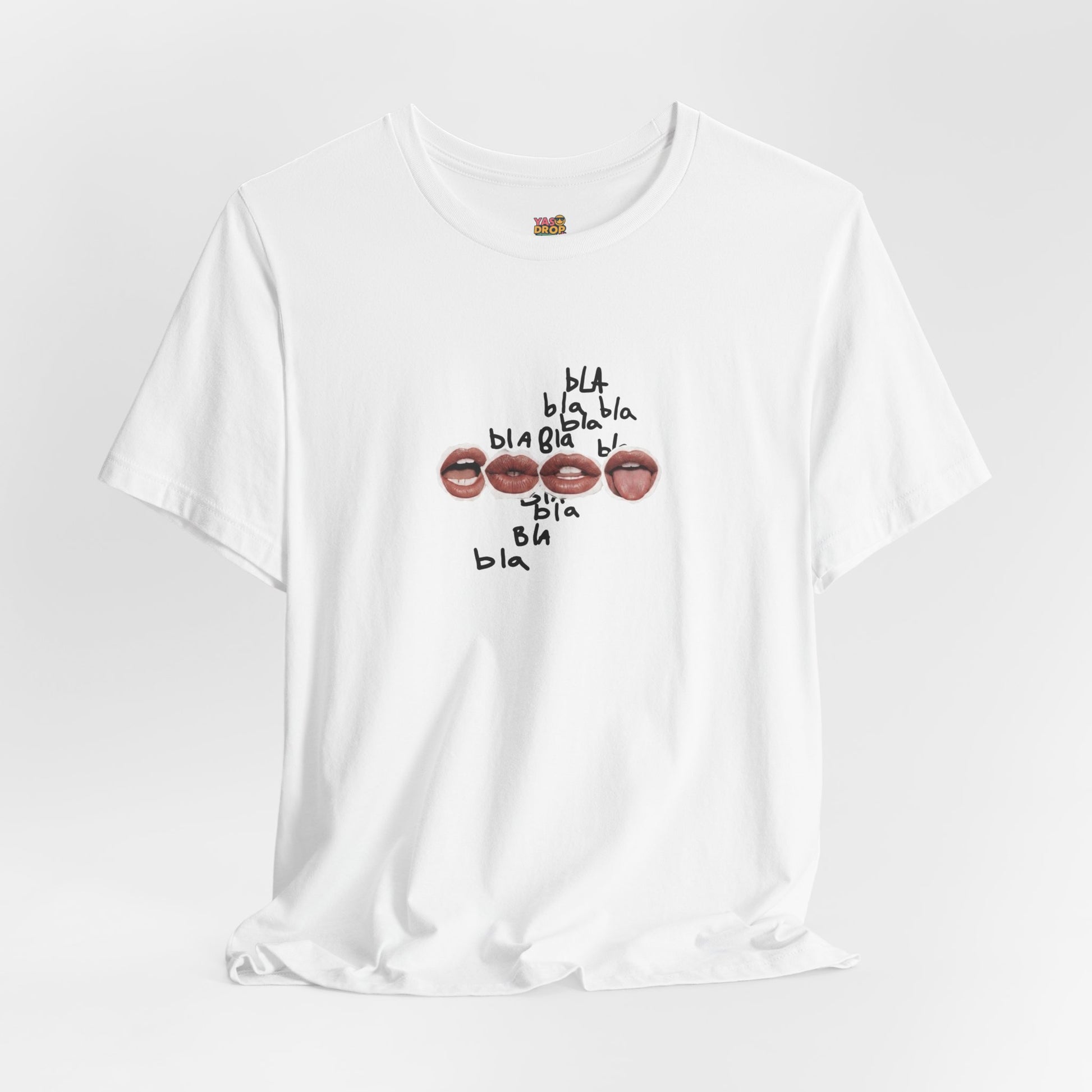 "Bla Bla Bla" Graphic Tee – Ironic Minimalism Streetwear T-Shirt