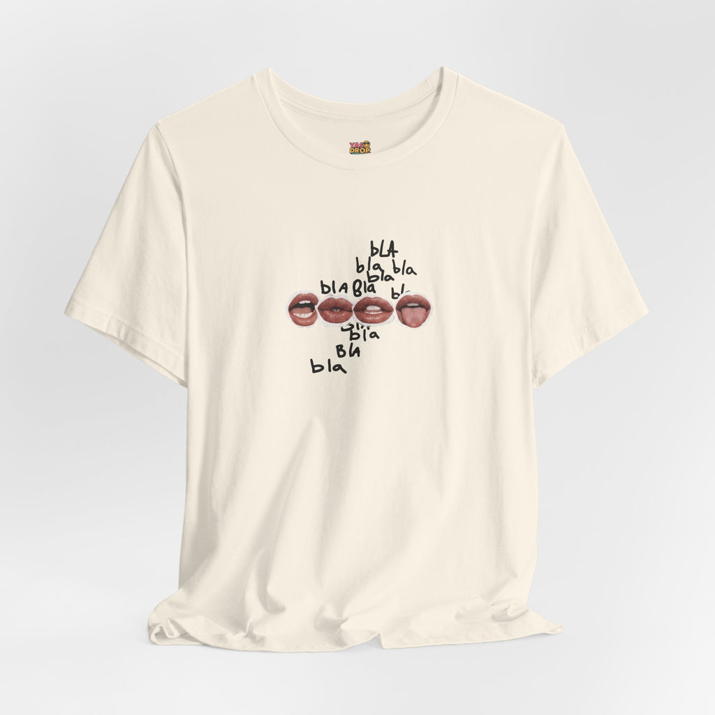 "Bla Bla Bla" Graphic Tee – Ironic Minimalism Streetwear T-Shirt