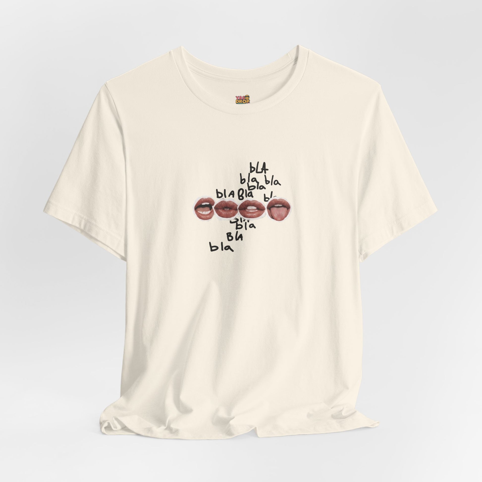 "Bla Bla Bla" Graphic Tee – Ironic Minimalism Streetwear T-Shirt