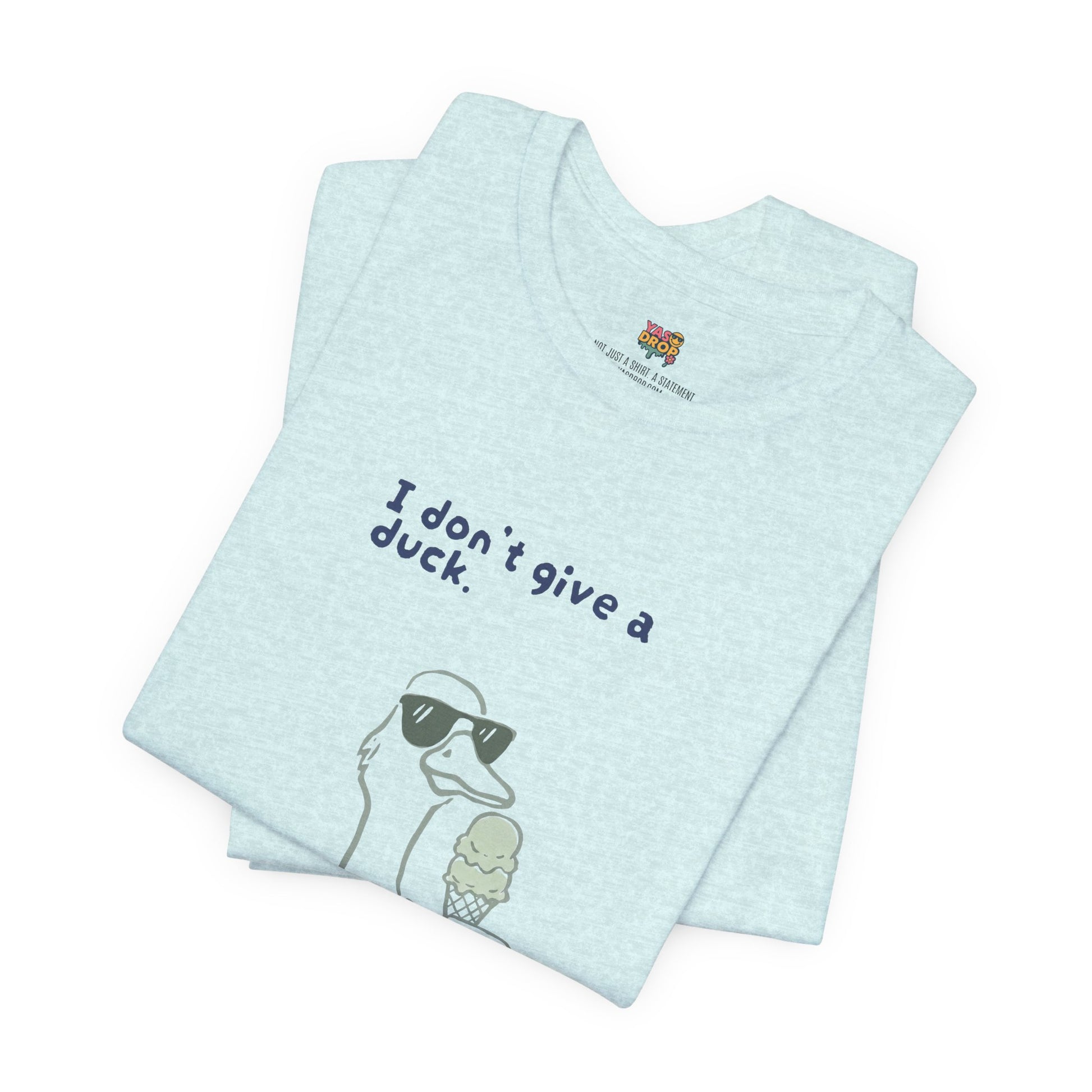 I Don't Give A Duck Graphic Tee – Ironic Minimalist Streetwear T-Shirt