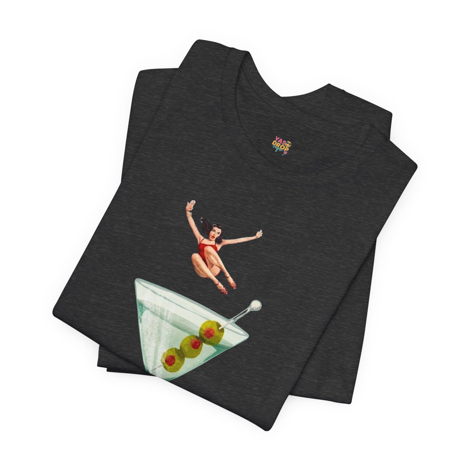 Dirty Martini Girl Graphic Tee - Retro Aesthetic Streetwear T-Shirt