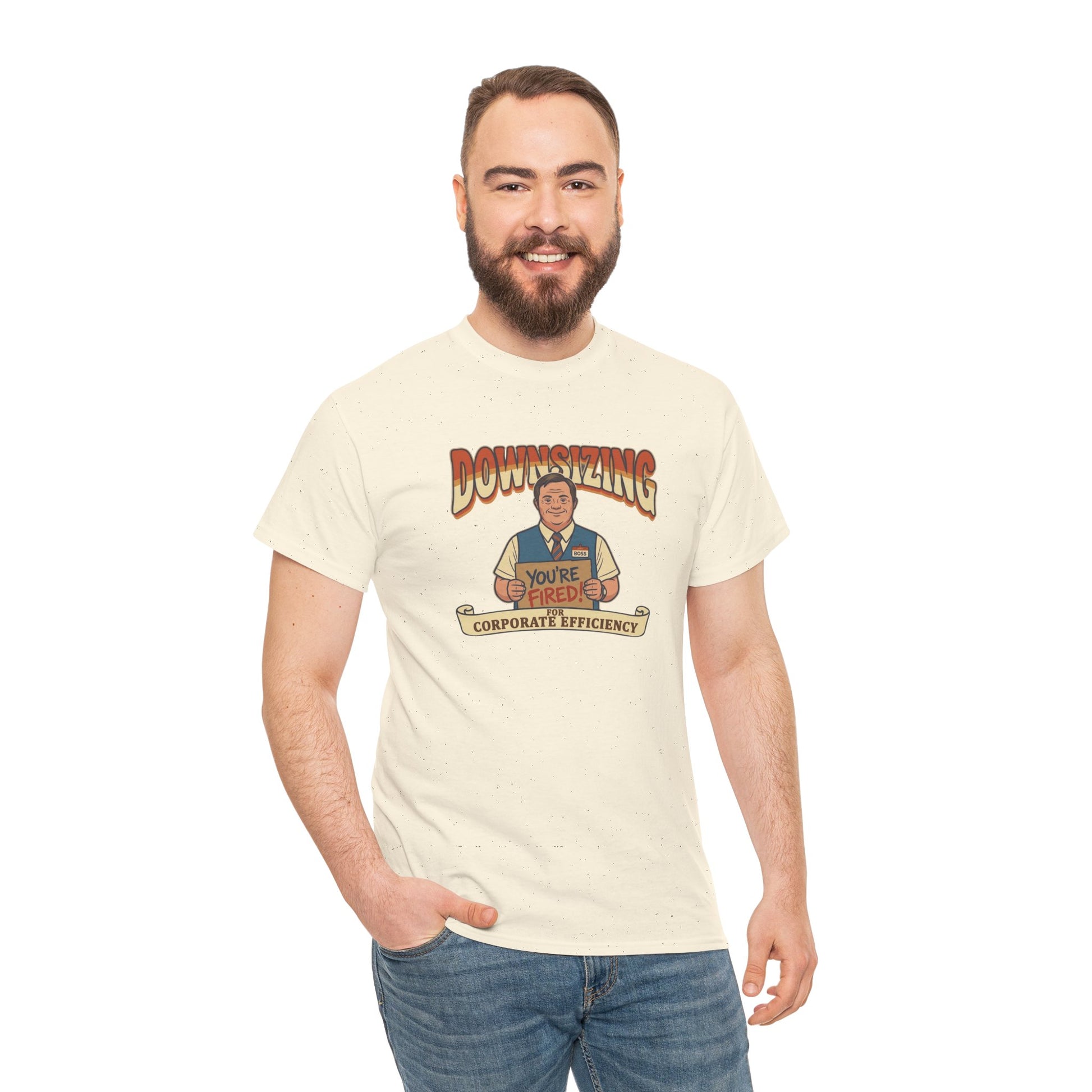 The Great Downsizing Tee - Retro Corporate Meme T-Shirt (iykyk)