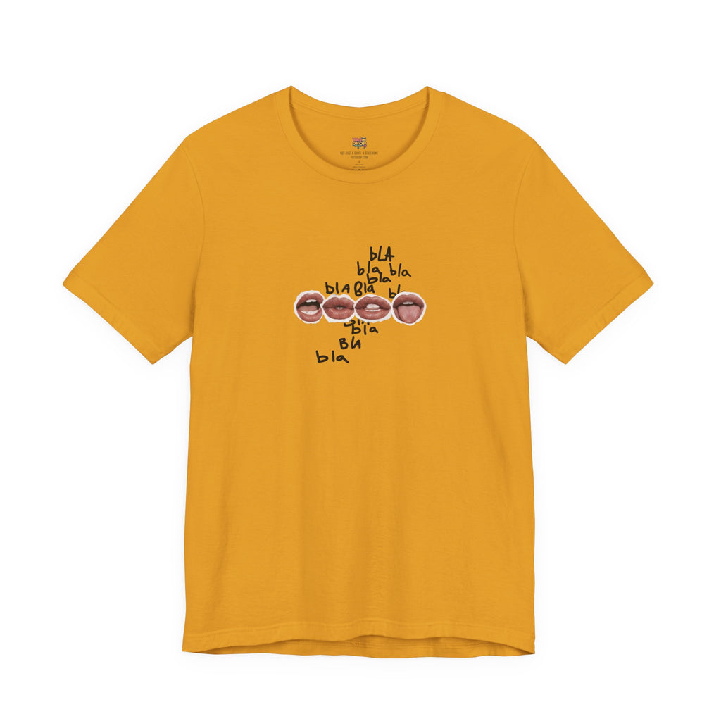 "Bla Bla Bla" Graphic Tee – Ironic Minimalism Streetwear T-Shirt