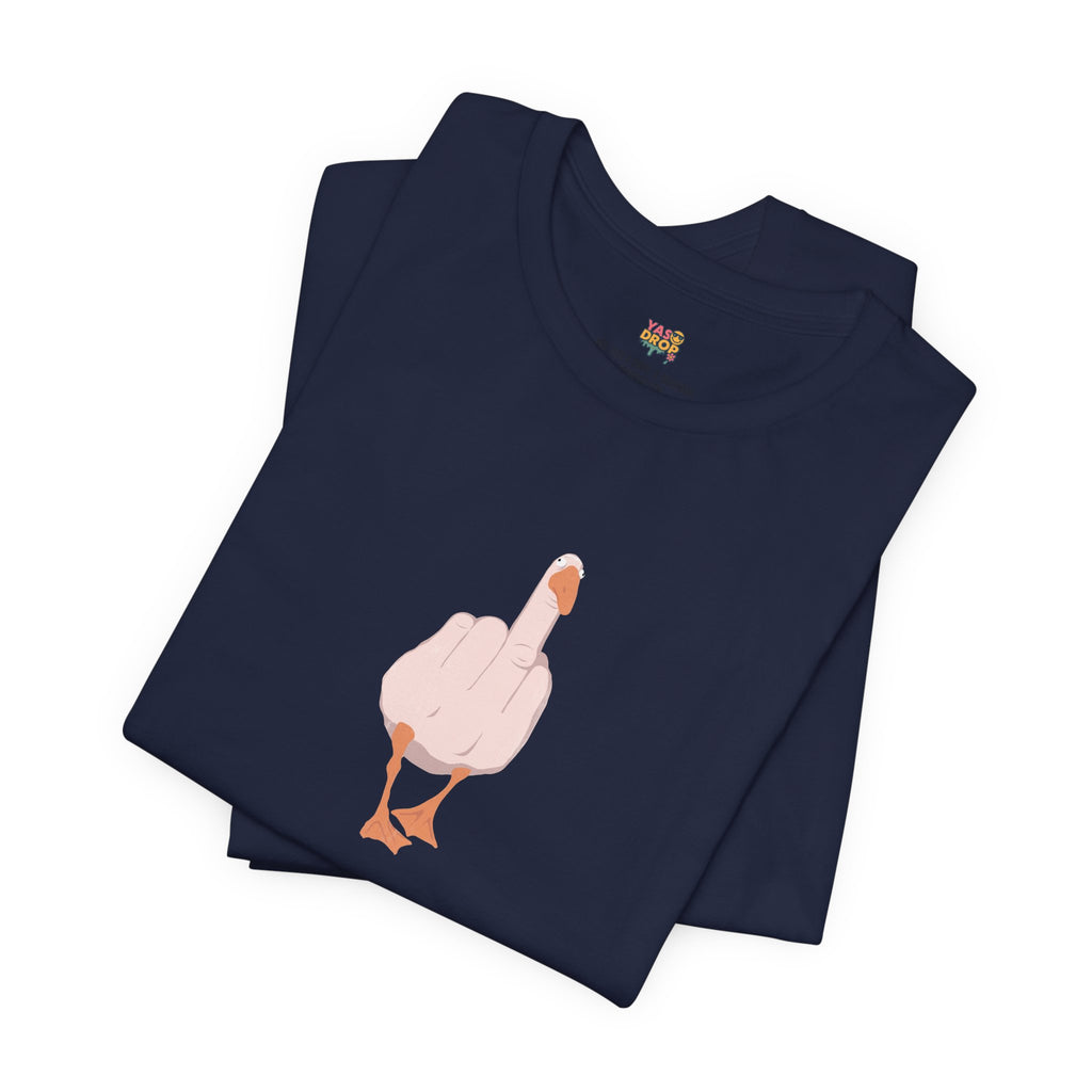 The "Unbothered" Ironic Duck Graphic Tee - Funny Chaotic Streetwear Graphic T-Shirt