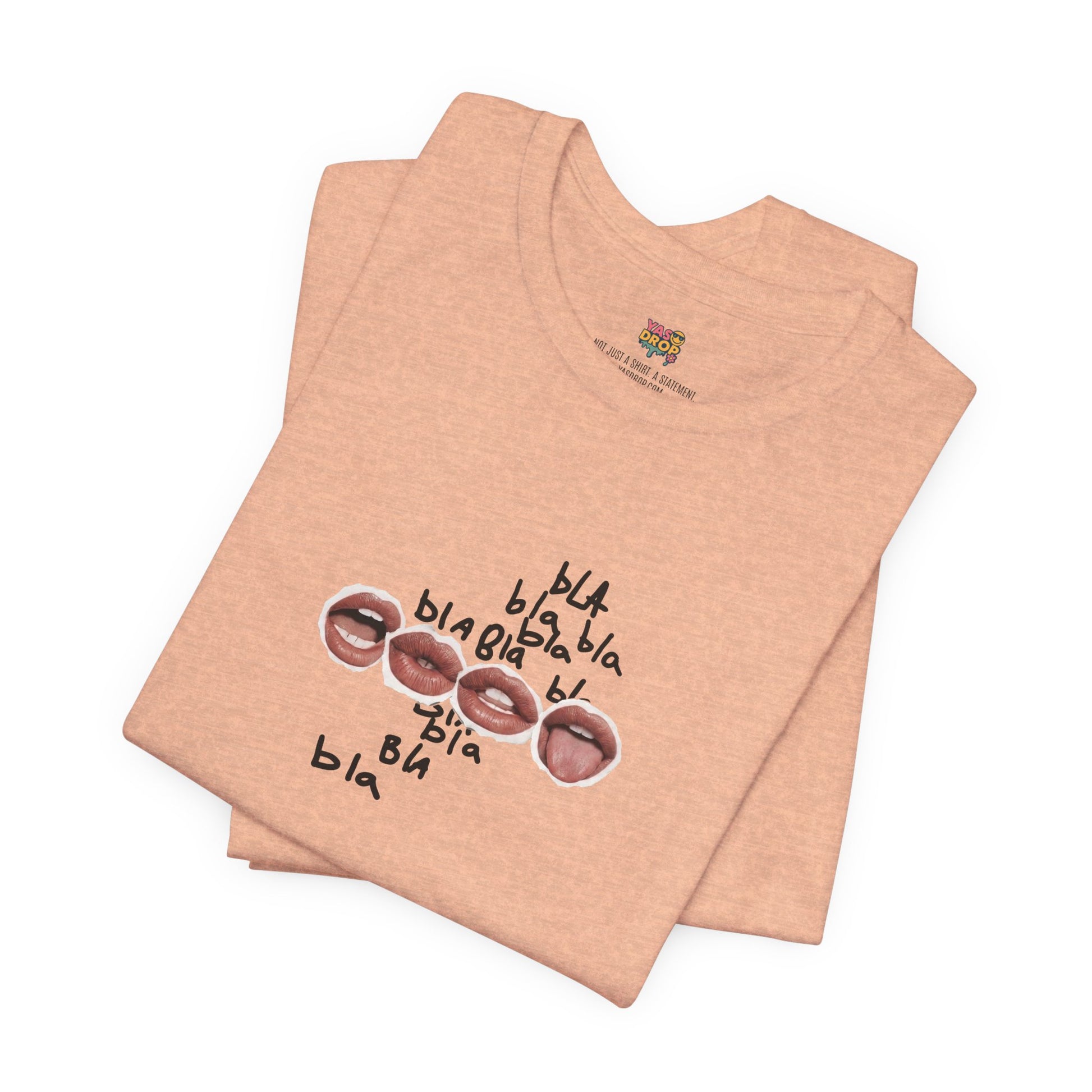 "Bla Bla Bla" Graphic Tee – Ironic Minimalism Streetwear T-Shirt