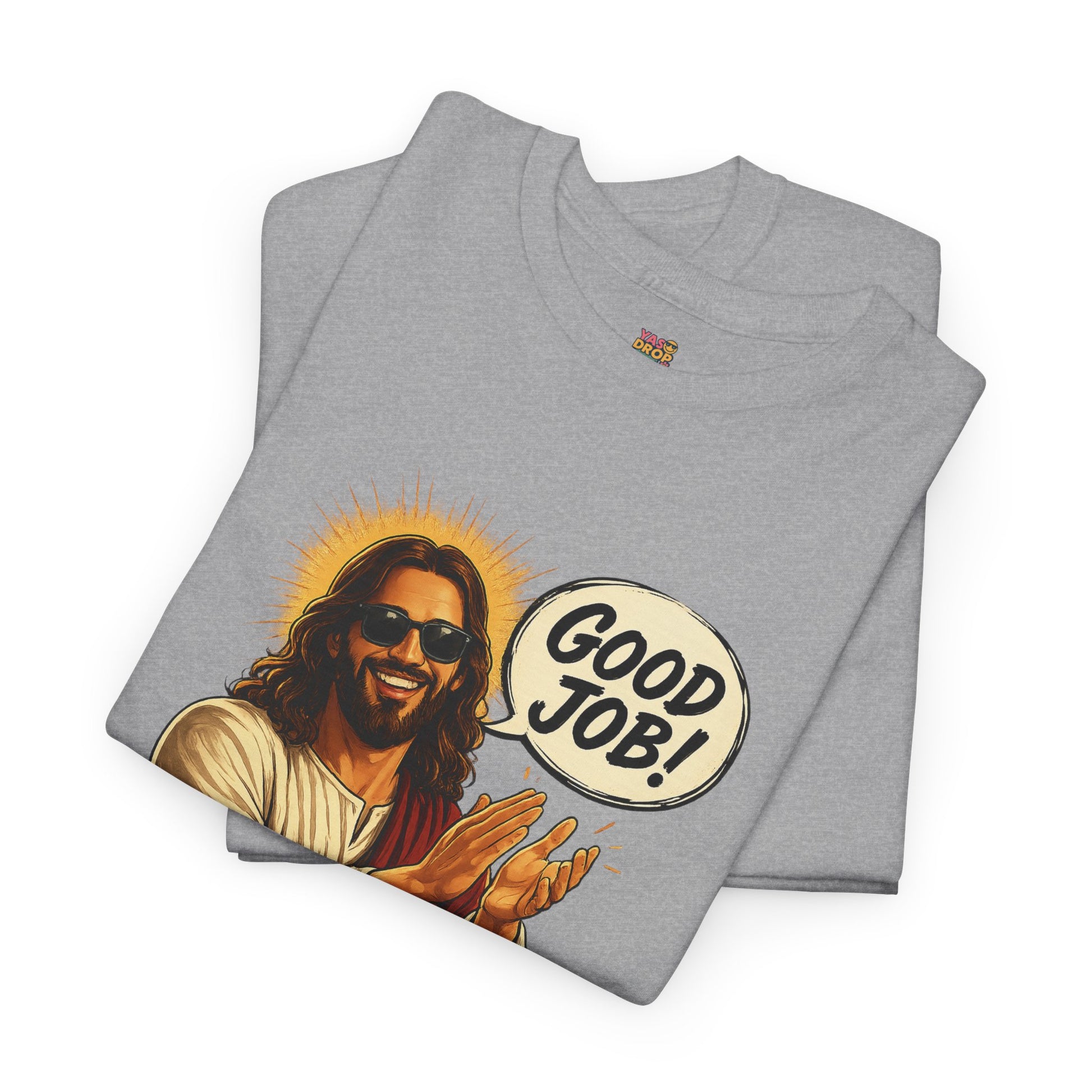 The "Good Job" Savior Graphic Tee – Ironic Streetwear / Retro Aesthetic Unisex Shirt