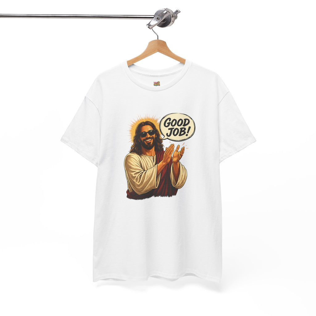 The "Good Job" Savior Graphic Tee – Ironic Streetwear / Retro Aesthetic Unisex Shirt