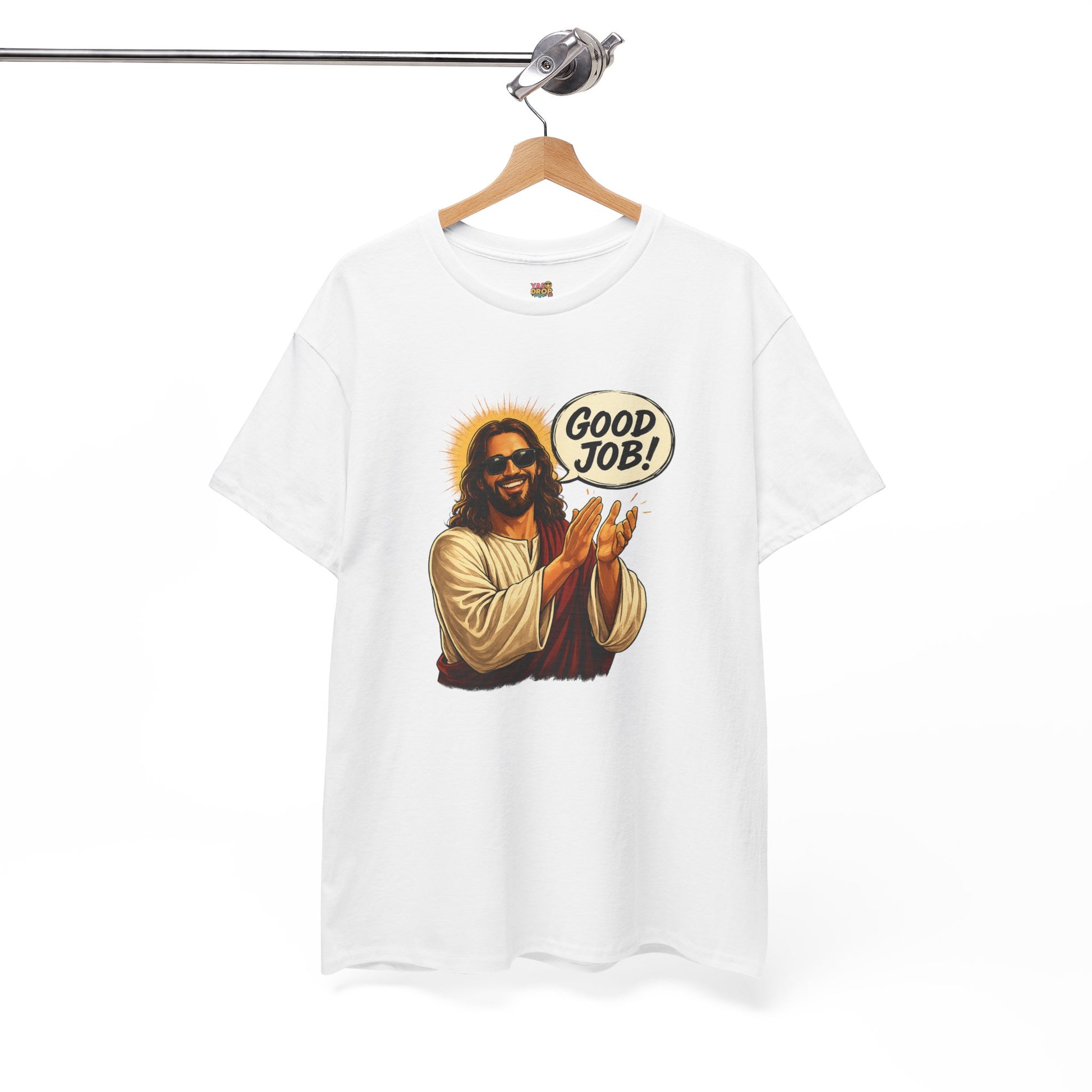 The "Good Job" Savior Graphic Tee – Ironic Streetwear / Retro Aesthetic Unisex Shirt