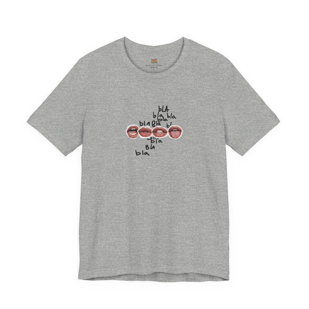 "Bla Bla Bla" Graphic Tee – Ironic Minimalism Streetwear T-Shirt