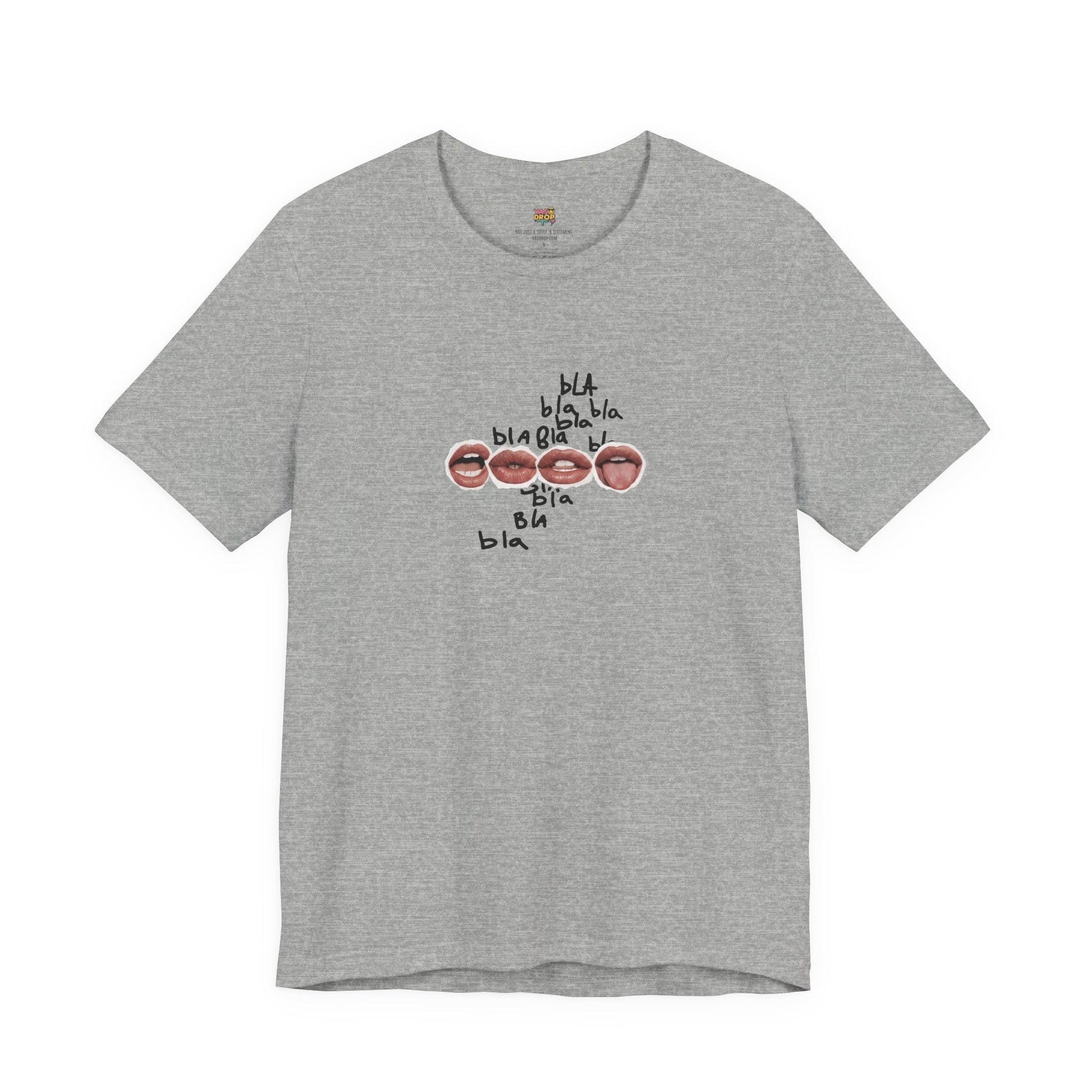 "Bla Bla Bla" Graphic Tee – Ironic Minimalism Streetwear T-Shirt