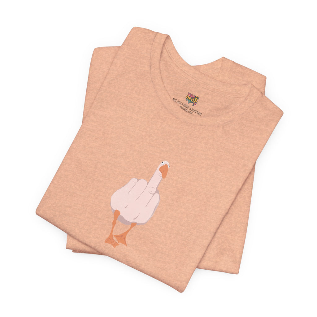 The "Unbothered" Ironic Duck Graphic Tee - Funny Chaotic Streetwear Graphic T-Shirt