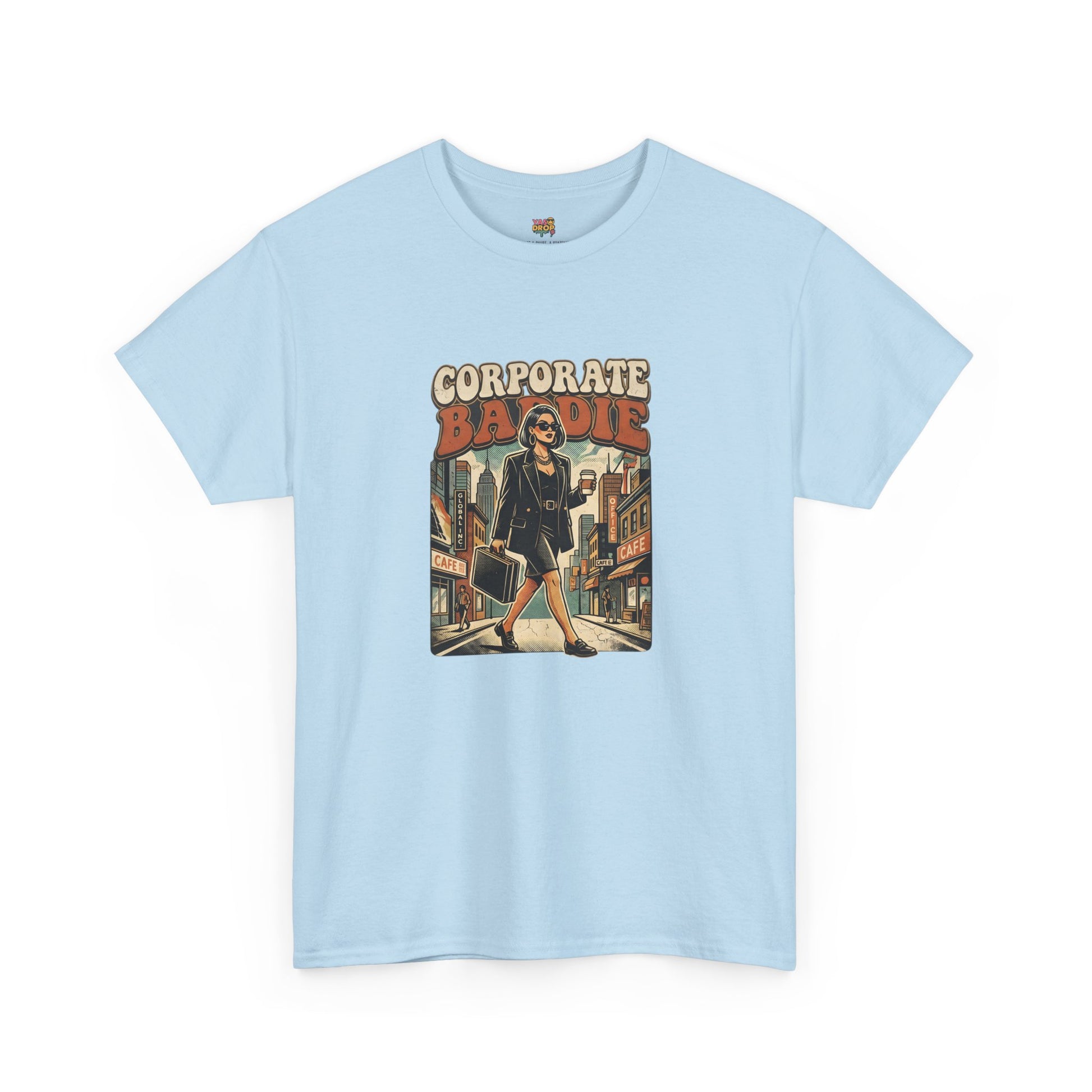 Corporate Baddie Vintage Graphic Tee - Ironic Office Aesthetic T-Shirt