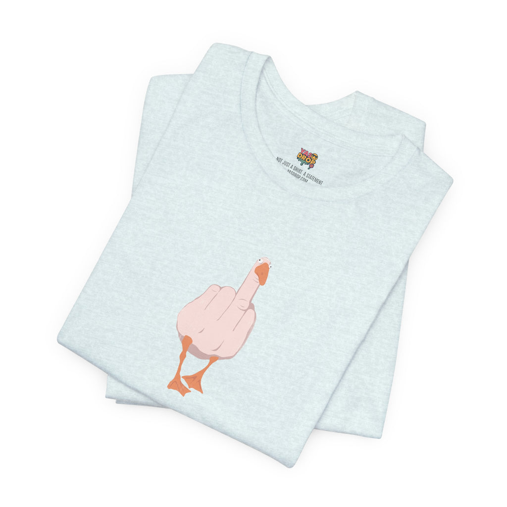 The "Unbothered" Ironic Duck Graphic Tee - Funny Chaotic Streetwear Graphic T-Shirt