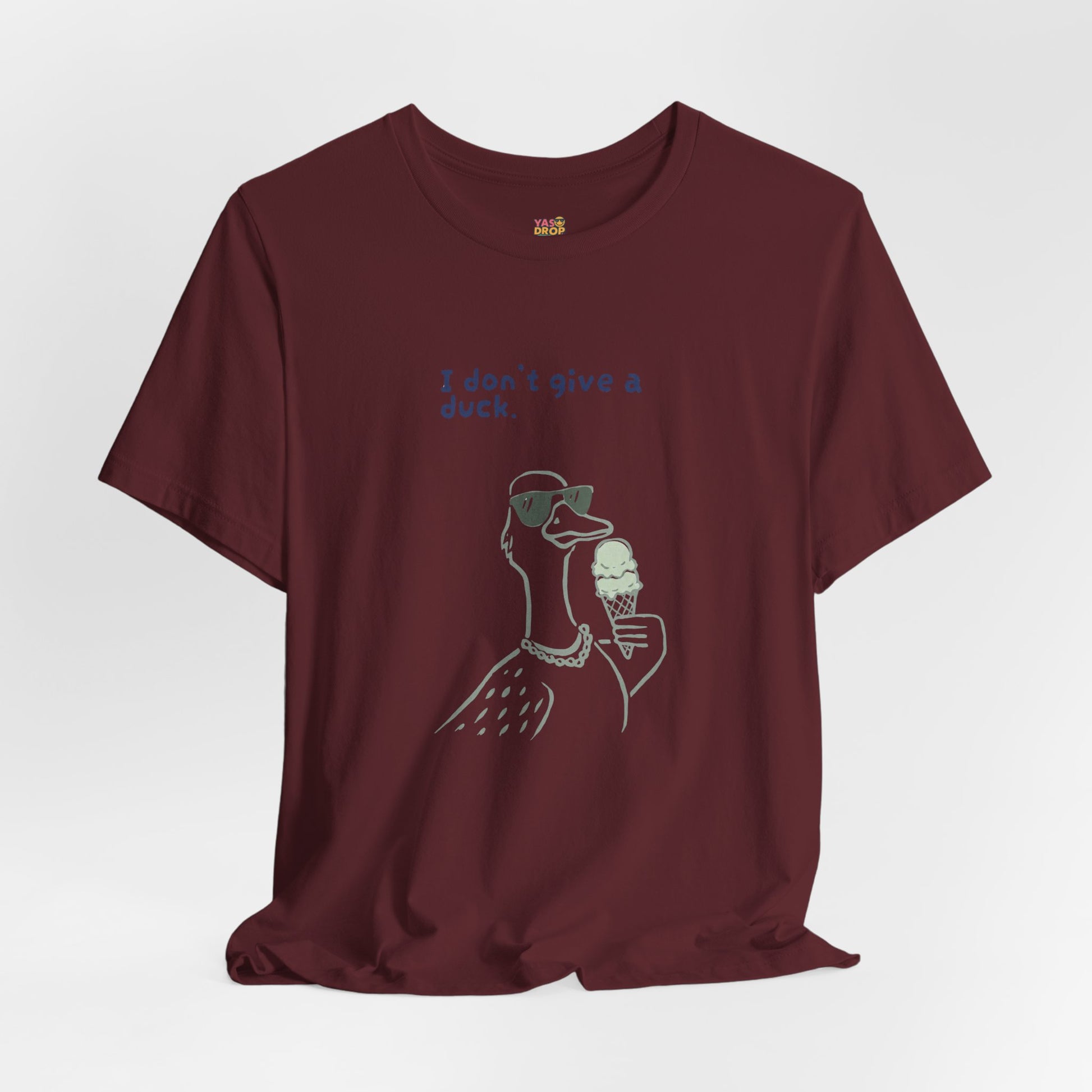I Don't Give A Duck Graphic Tee – Ironic Minimalist Streetwear T-Shirt