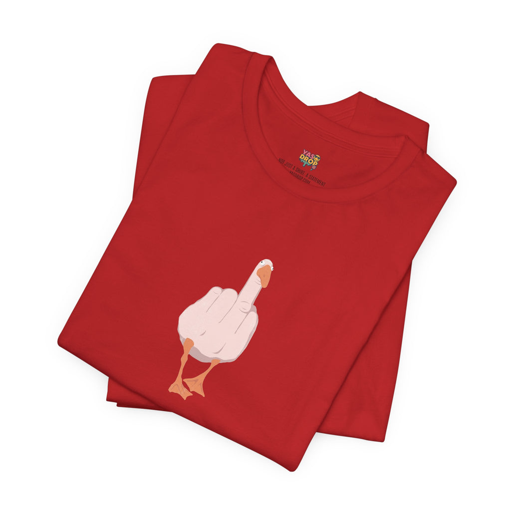 The "Unbothered" Ironic Duck Graphic Tee - Funny Chaotic Streetwear Graphic T-Shirt